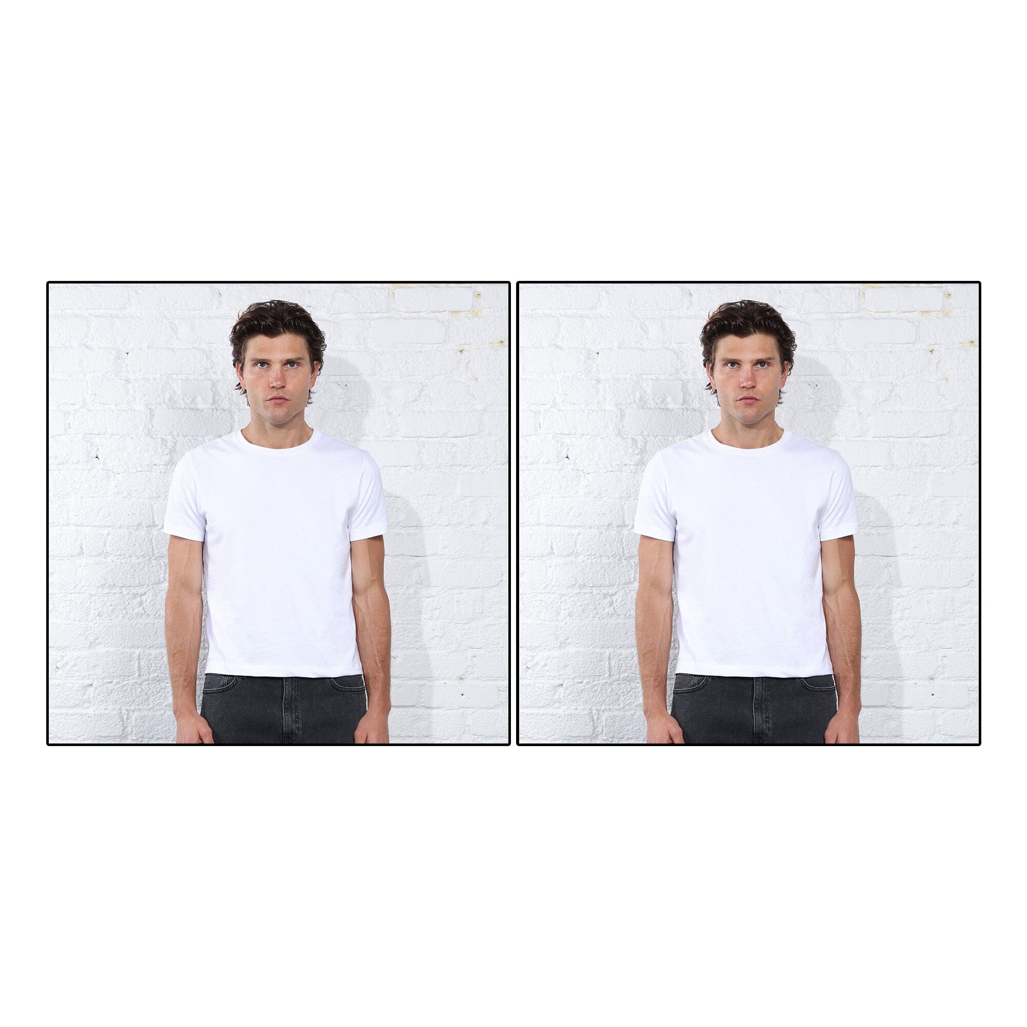 2-Pack | Los Feliz Crop Muscle Tee II T-Shirt Dream White 