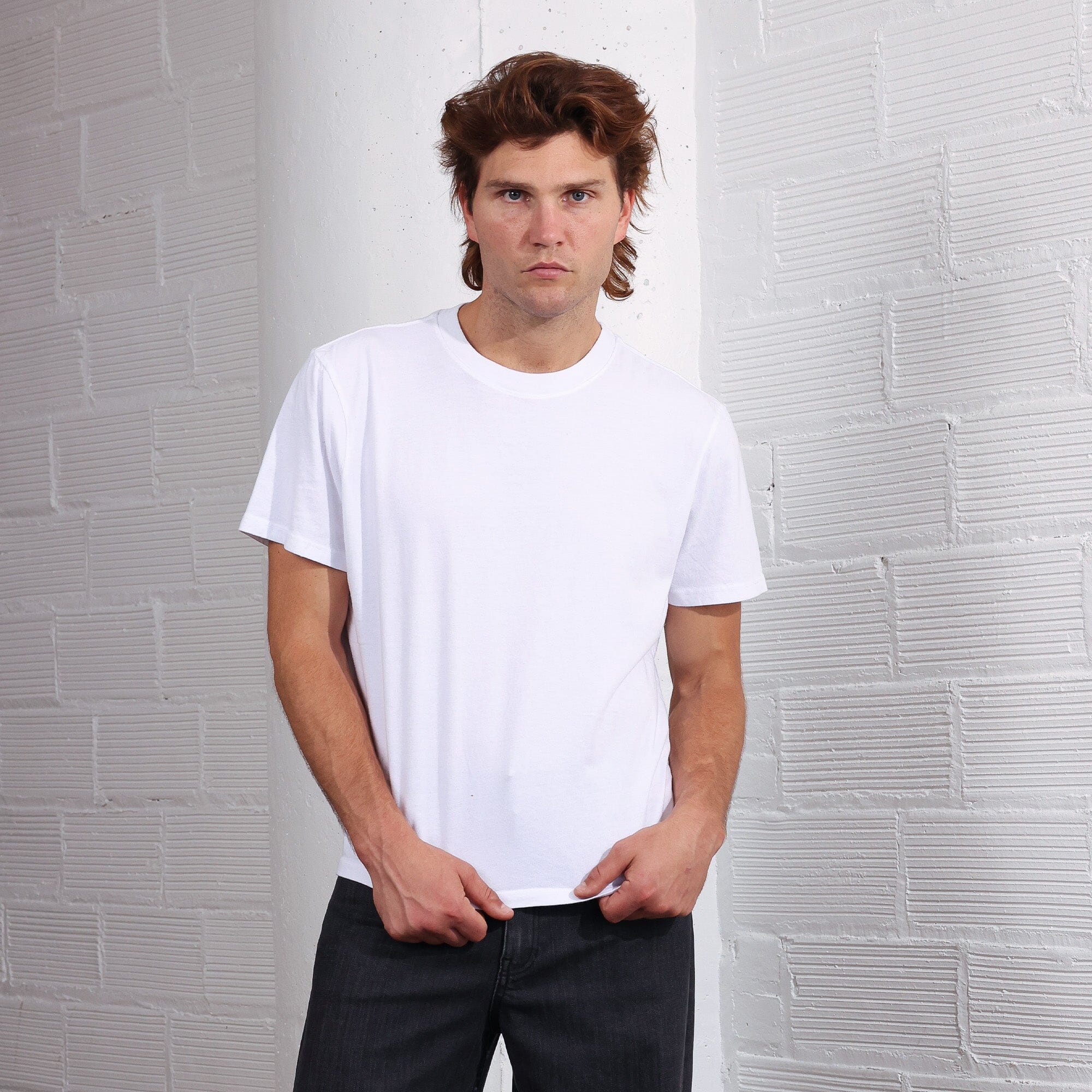 (Pre-Order) 2-PACK | The Silverlake Half-Crop Tee T-Shirt White | Coal Black 
