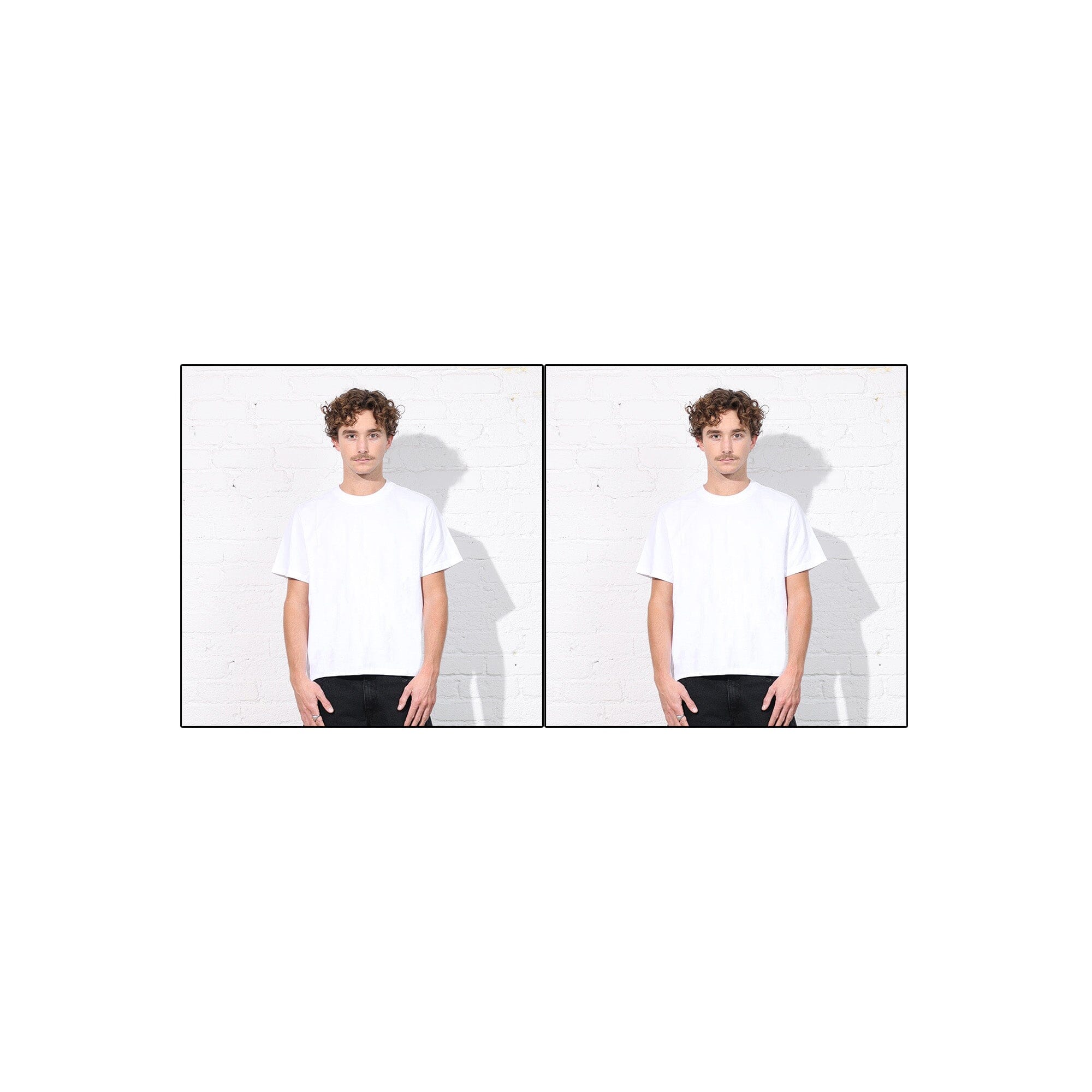 2-Pack | The Silverlake Crop Tee II T-Shirt Classic White | Classic White 