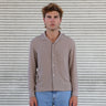 The Rosewood Half-Crop Linen Shirt | Made in USA Mocha Brown 