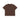 Los Feliz Crop Muscle Tee II T-Shirt Chocolate Brown 
