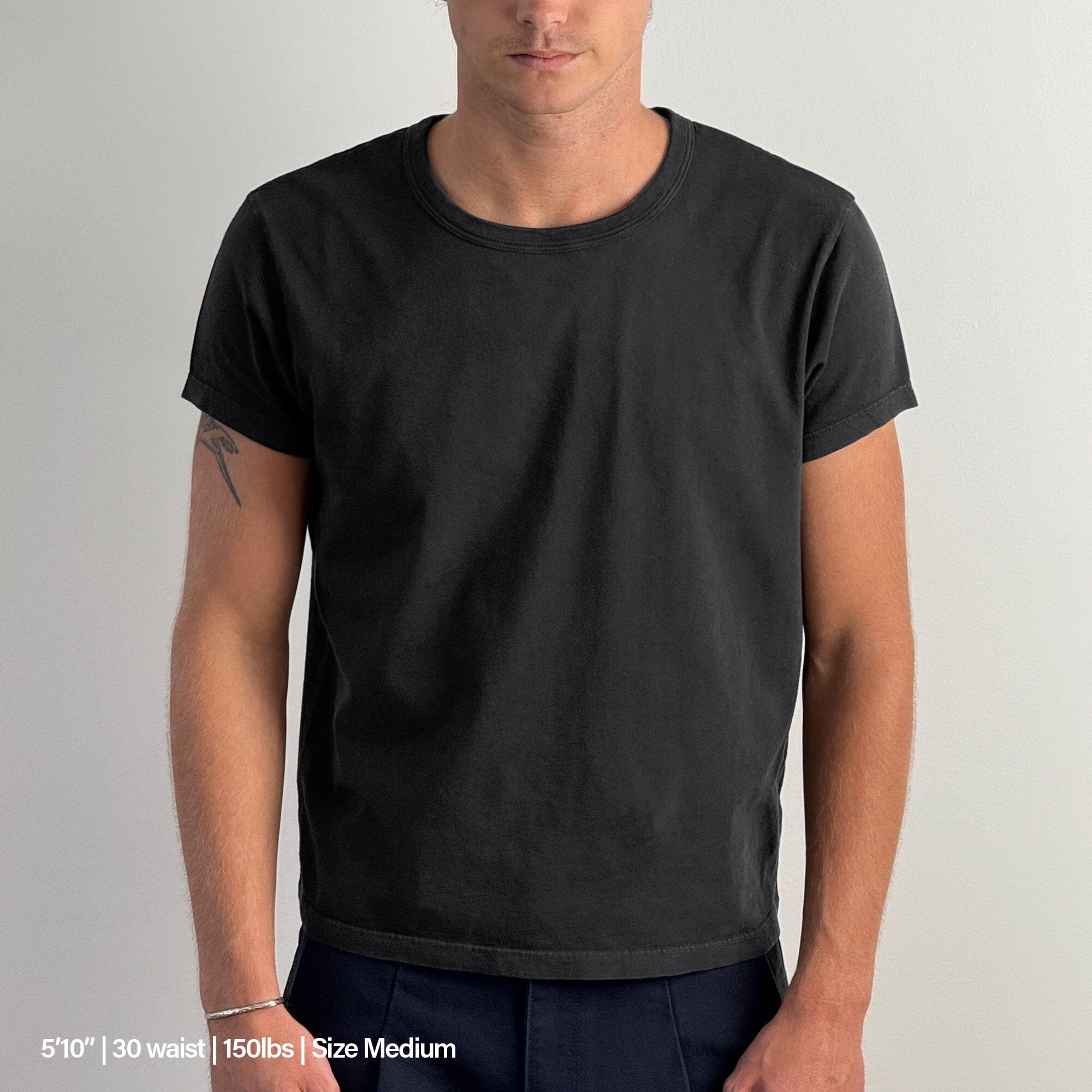 Tony Baby Tee | Men's T-Shirt Ash Black 