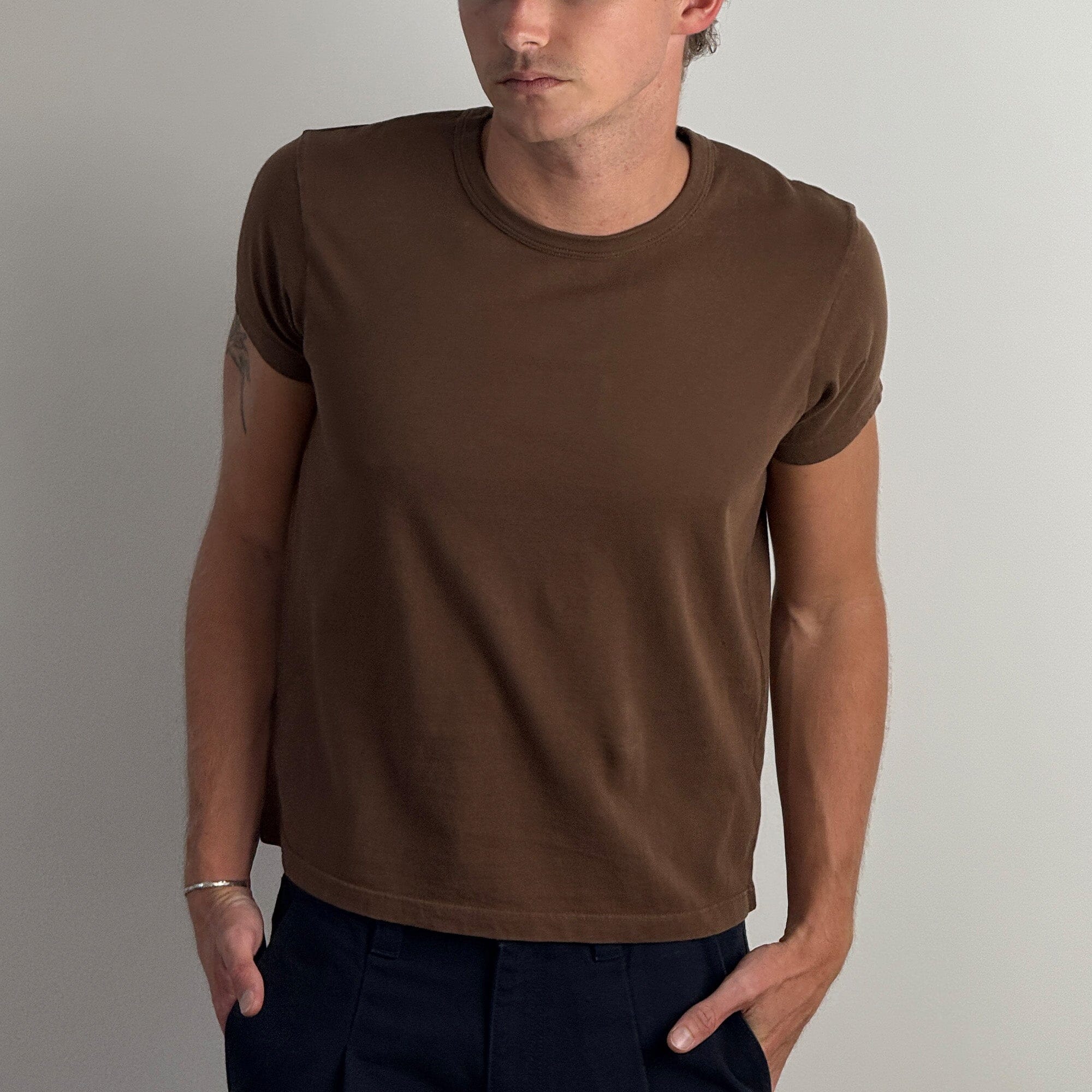 Tony Baby Tee | Men's T-Shirt Dark Brown 
