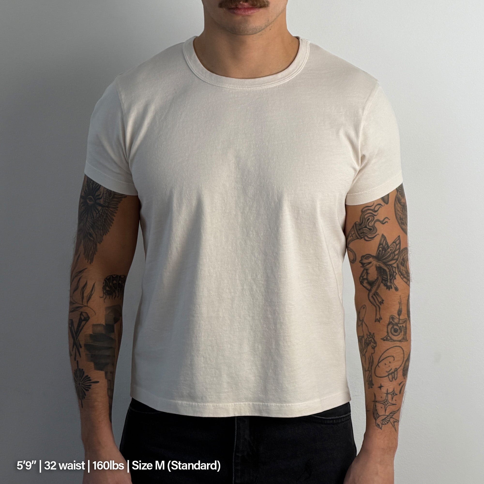 Tony Baby Tee | Mens T-Shirt Natural Cream 
