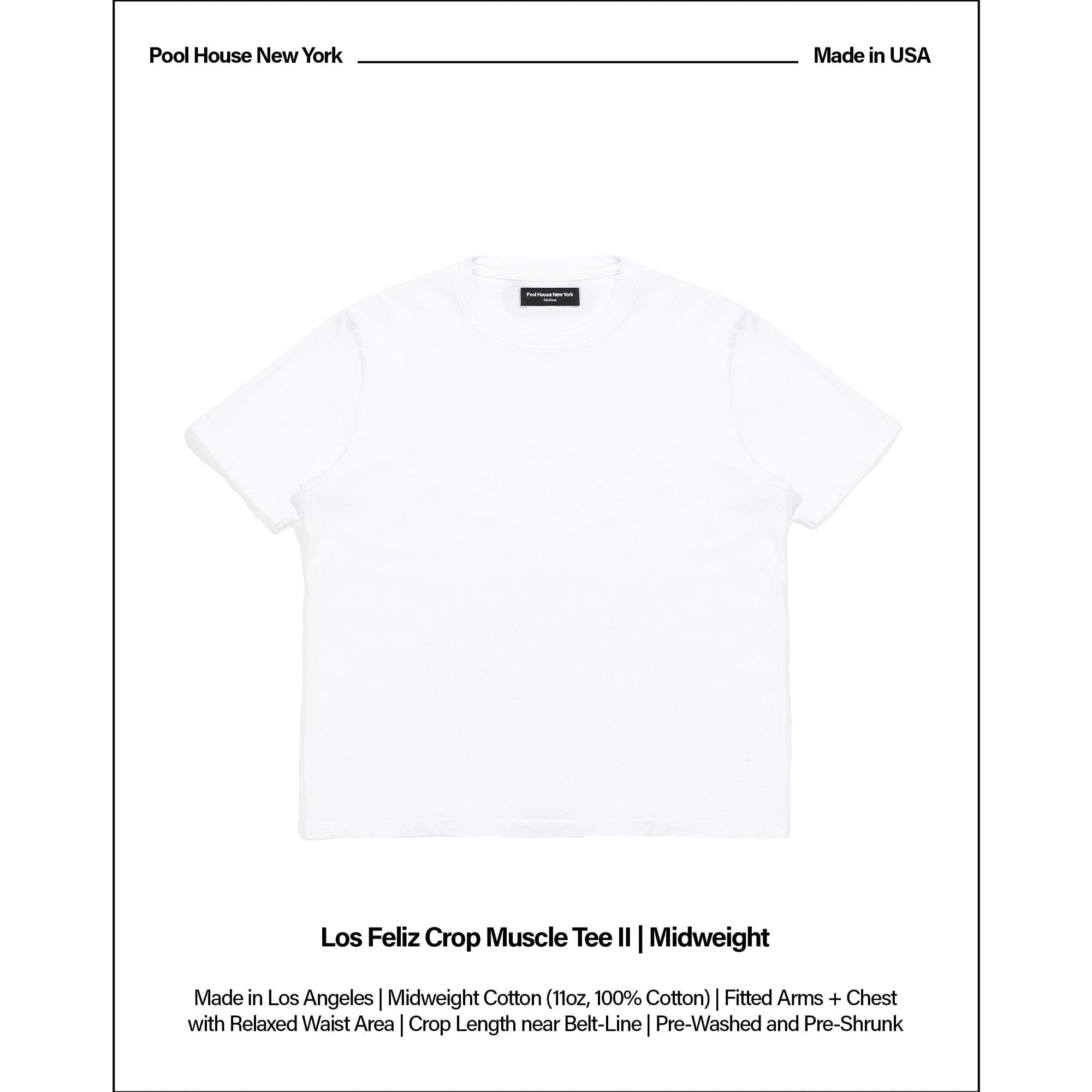 Los Feliz Crop Muscle Tee II T-Shirt Dream White 