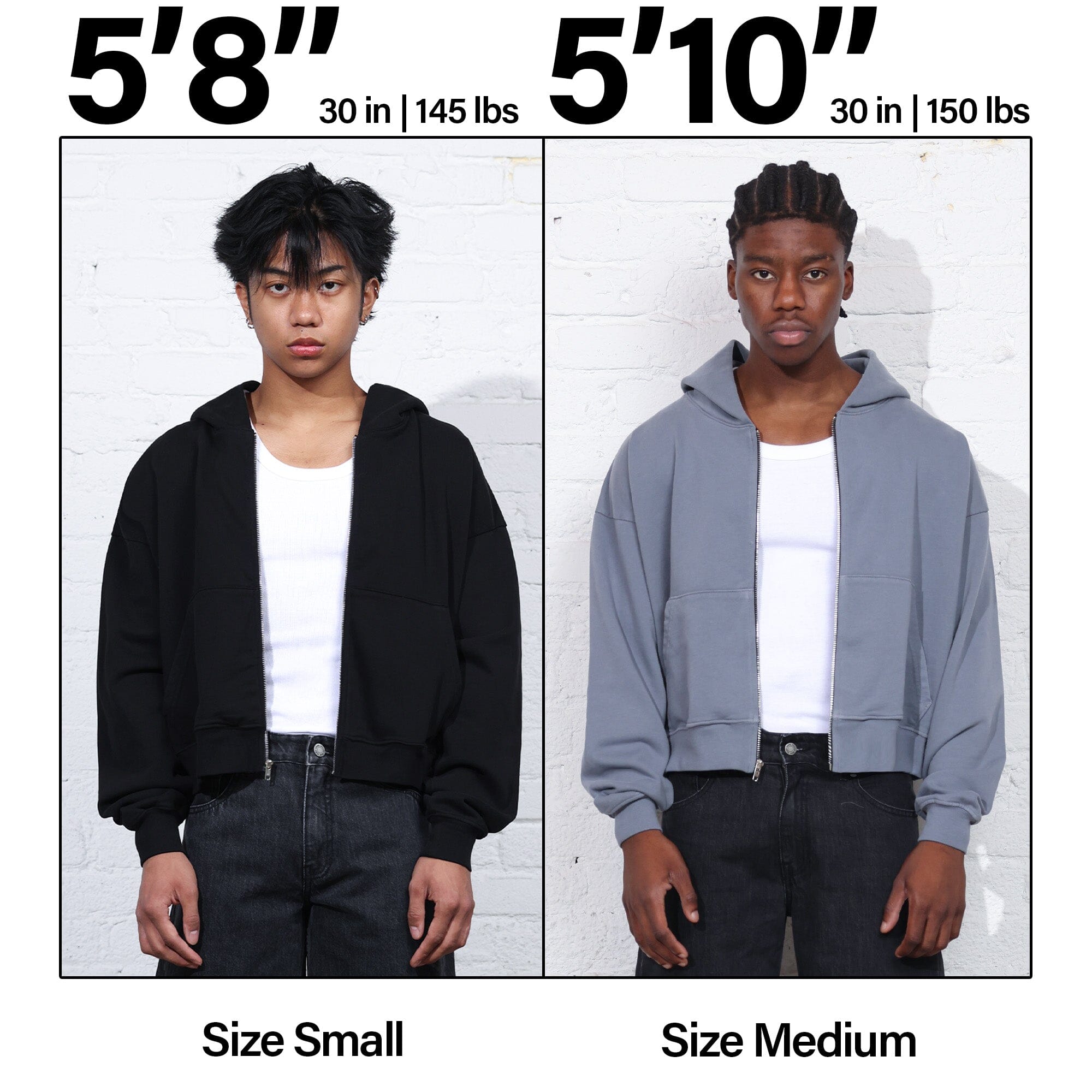 Normal Zip Mercer Crop Zip III | Relaxed, Drop-Shoulder – Pool House New York