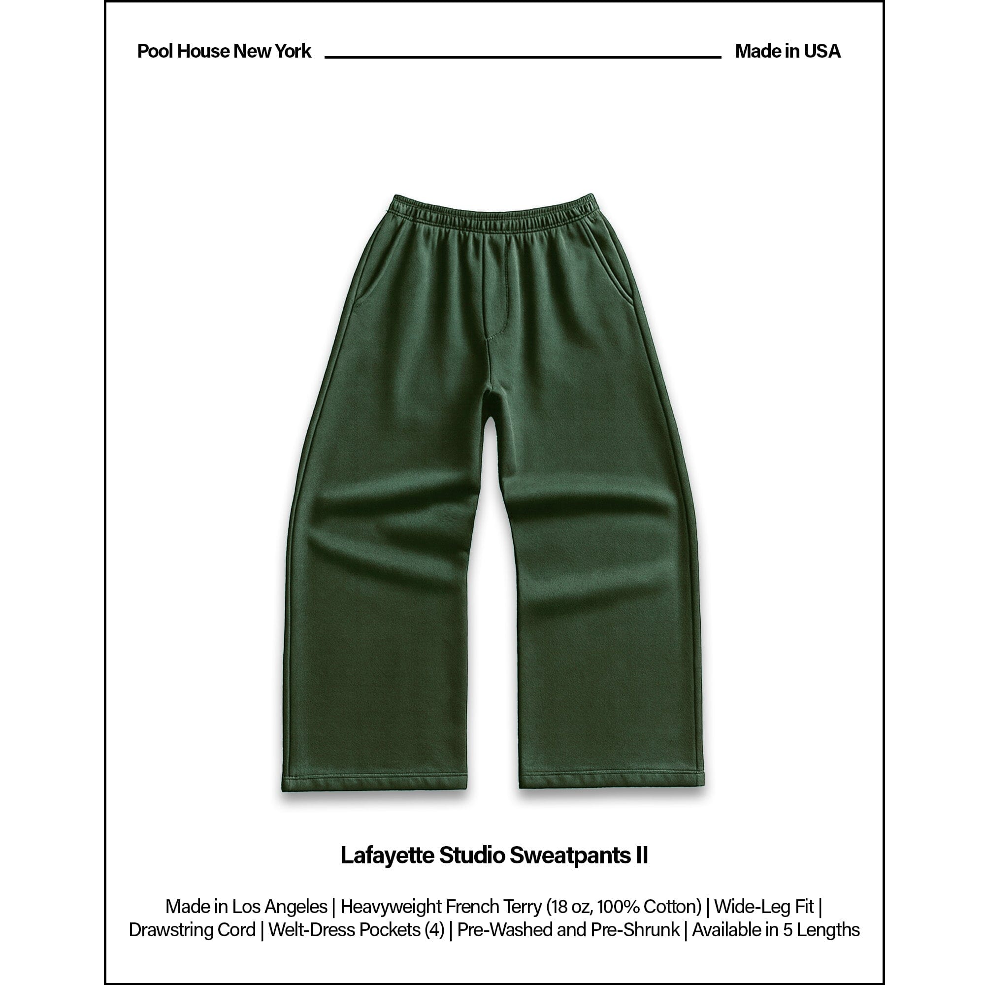 Lafayette Studio Pants II (Sweats) British Green 