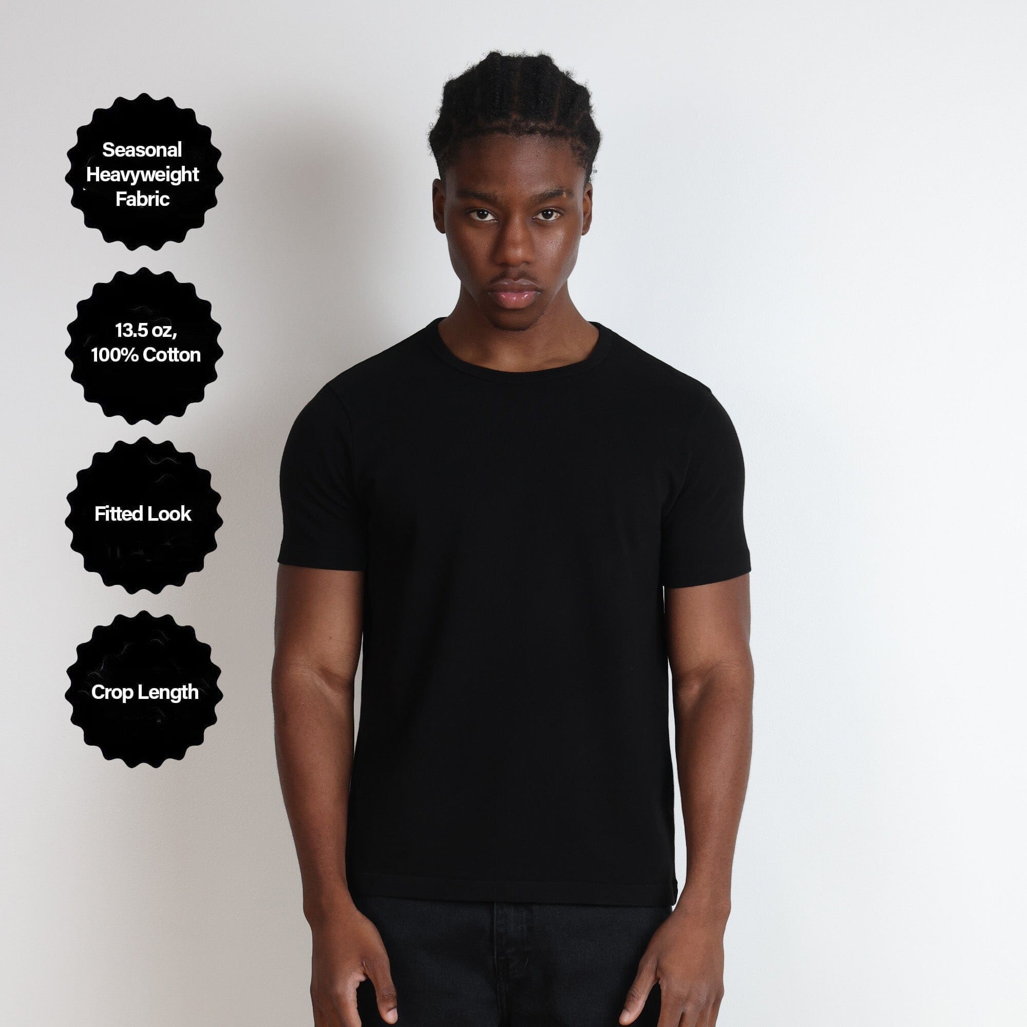 Los Feliz Crop Muscle Tee II | Heavyweight '25 T-Shirt Classic Black 