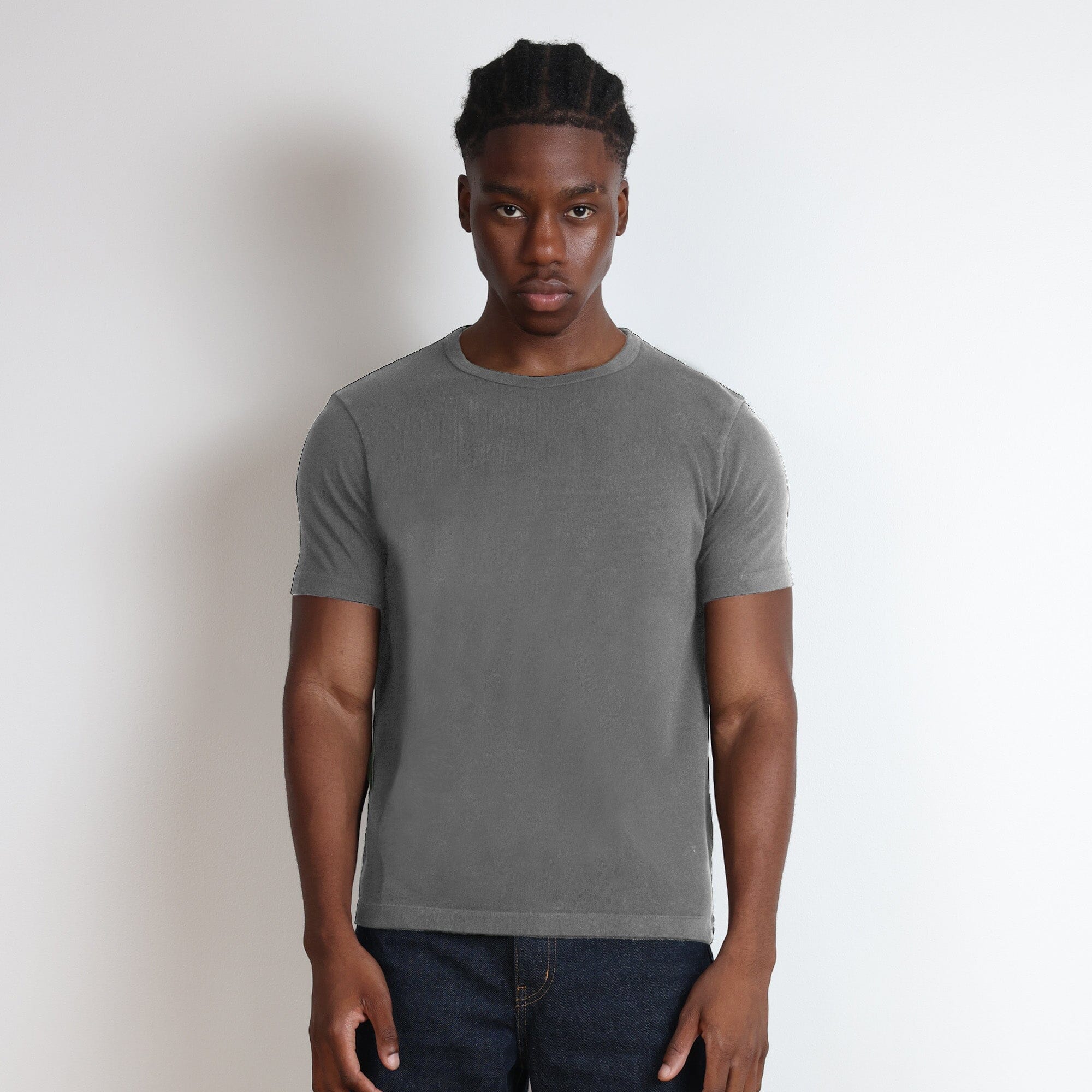 Los Feliz Crop Muscle Tee II | Heavyweight '25 T-Shirt Smoke Grey 