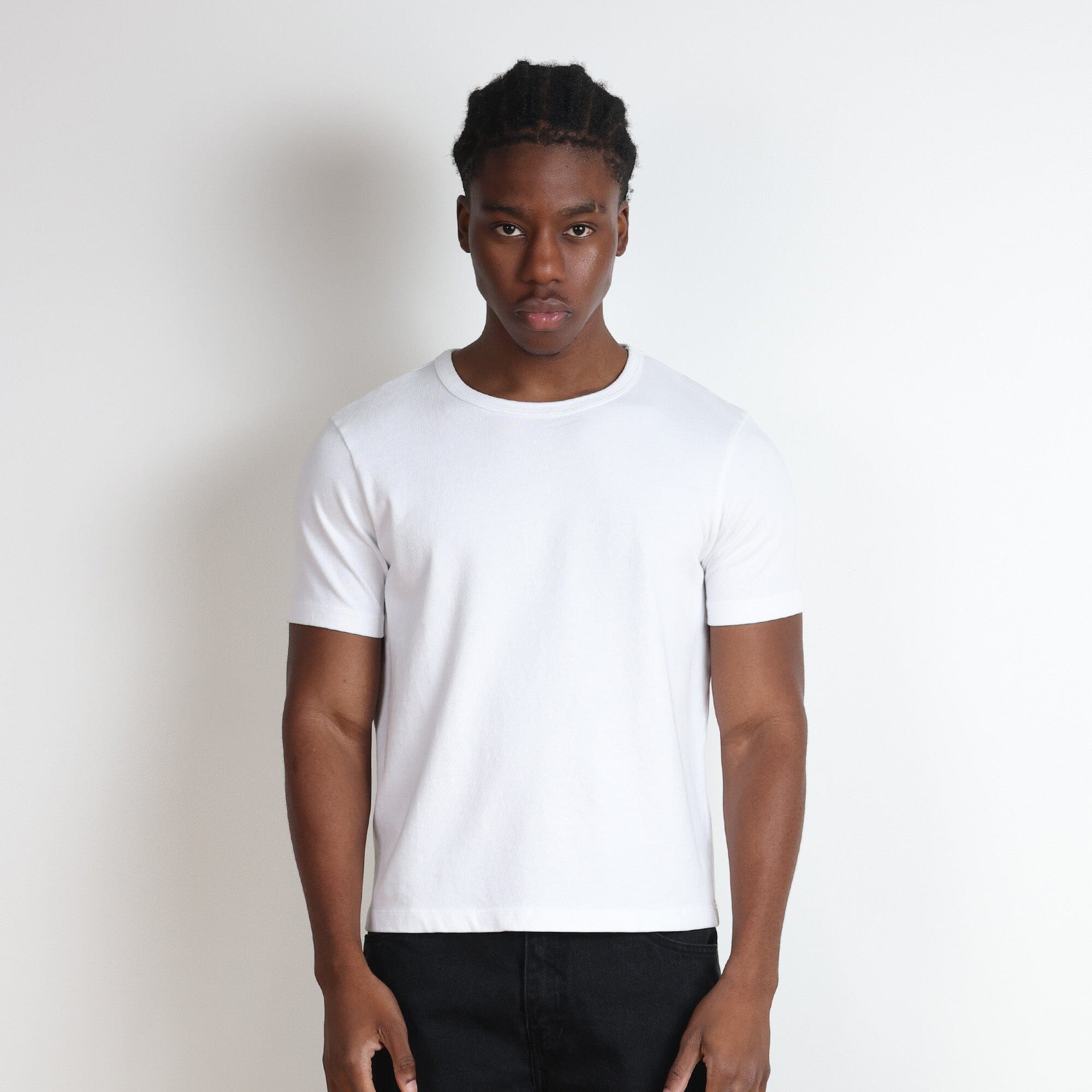 Los Feliz Crop Muscle Tee II | Heavyweight '25 T-Shirt Classic White 