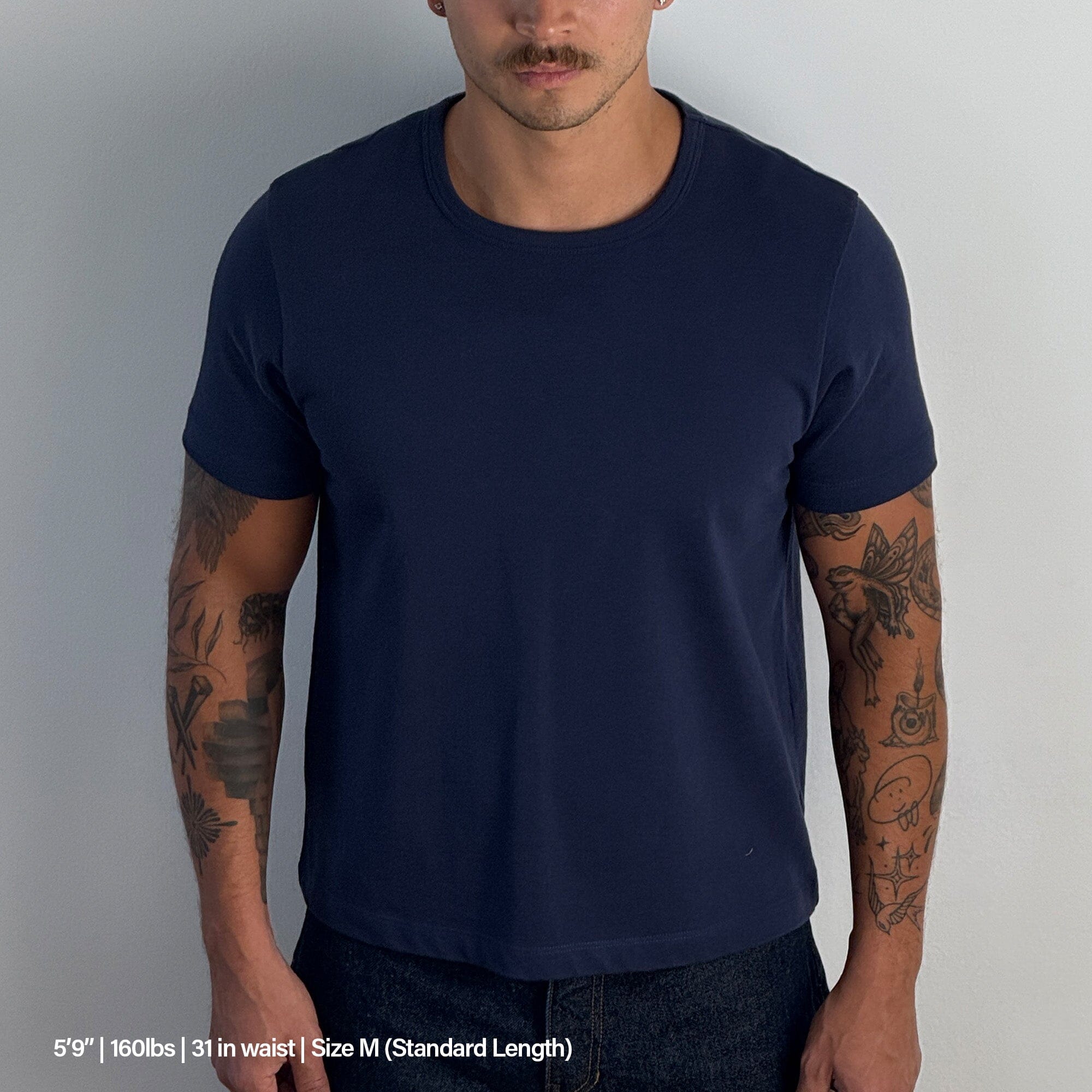 Los Feliz Crop Muscle Tee II | Heavyweight (Spring) T-Shirt Classic Navy 