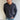 Los Feliz Crop Muscle Shirt | Henley Long Sleeve T-Shirt Ash Black (Vintage) 