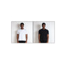 2-Pack | Los Feliz Crop Muscle Tee | Henley Short Sleeve T-Shirt Classic White | Classic Black 
