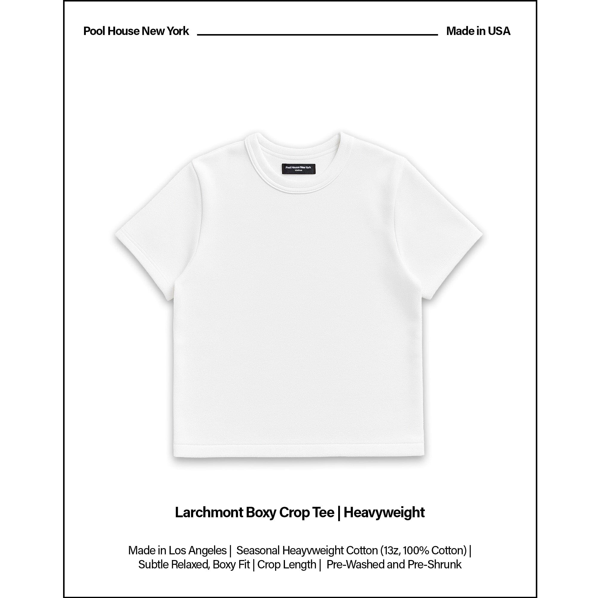 Larchmont Boxy Crop Tee | Heavyweight '25 T-Shirt Classic White 