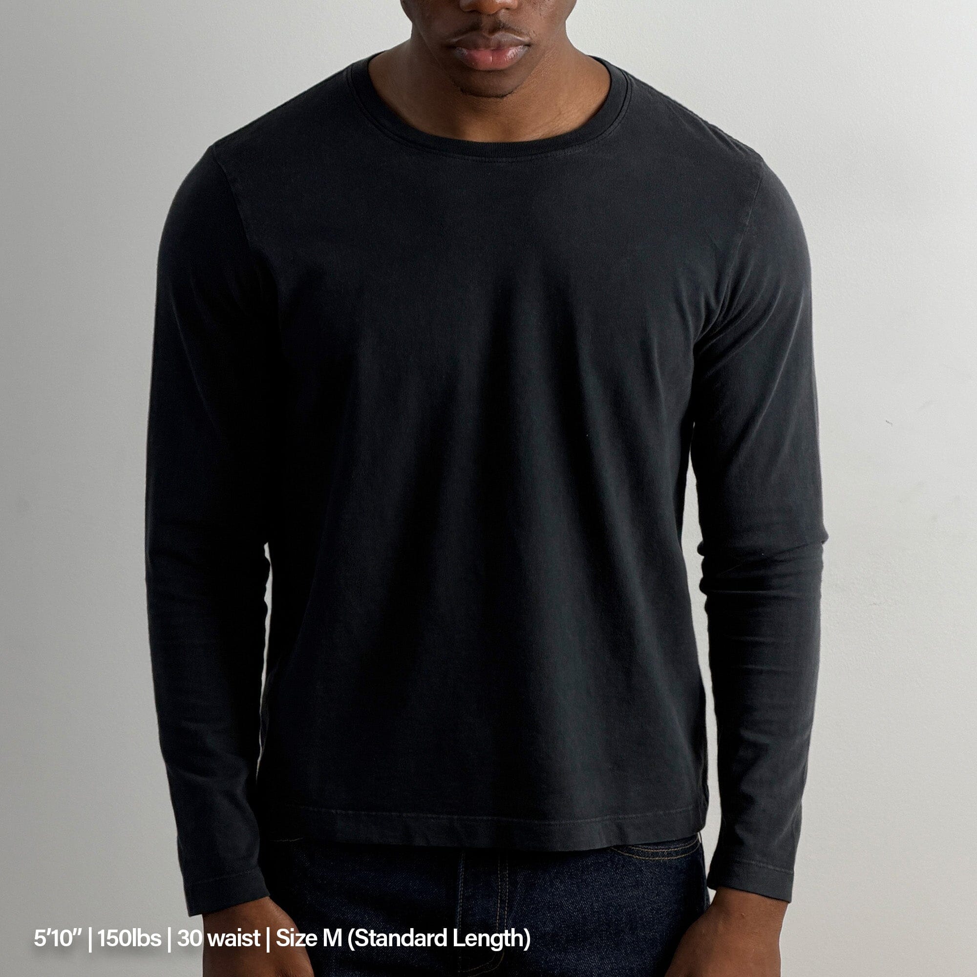 Los Feliz Crop Muscle Tee II | Long Sleeve T-Shirt Ash Black 
