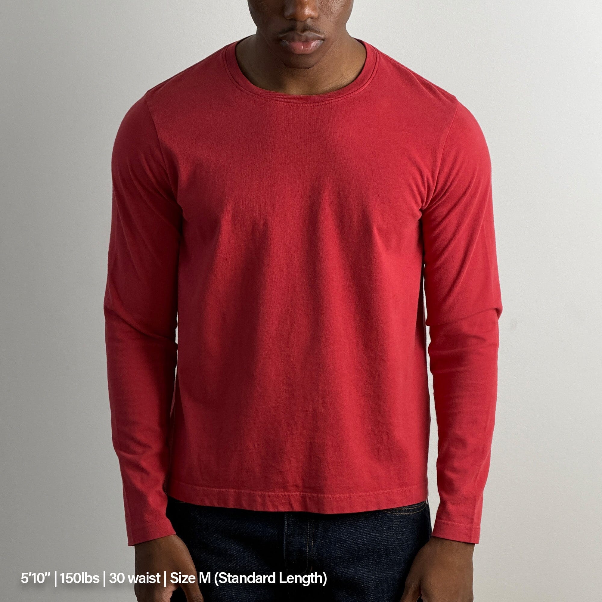 Los Feliz Crop Muscle Tee II | Long Sleeve T-Shirt PH Red 