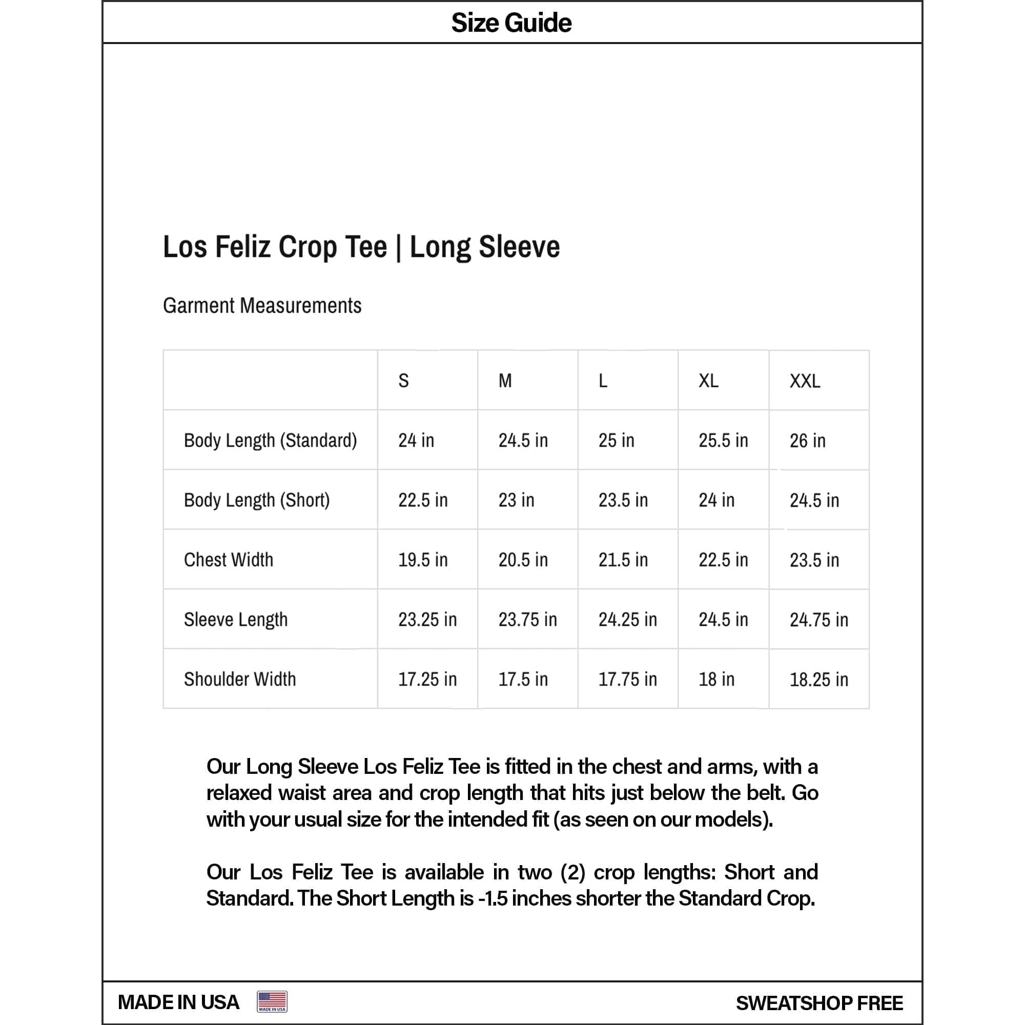 Los Feliz Crop Muscle Tee II | Long Sleeve T-Shirt Ash Black 