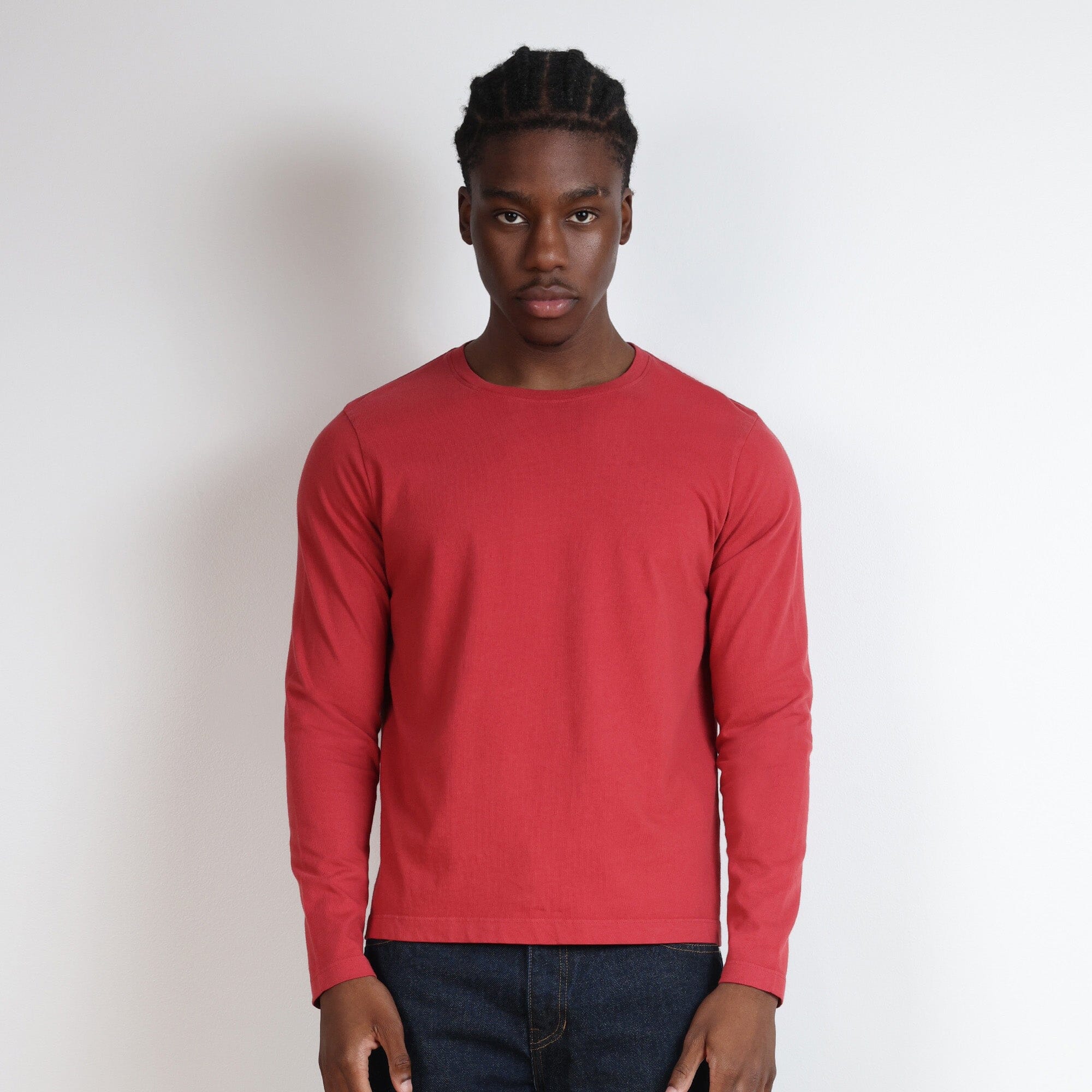 Los Feliz Crop Muscle Tee II | Long Sleeve T-Shirt PH Red 