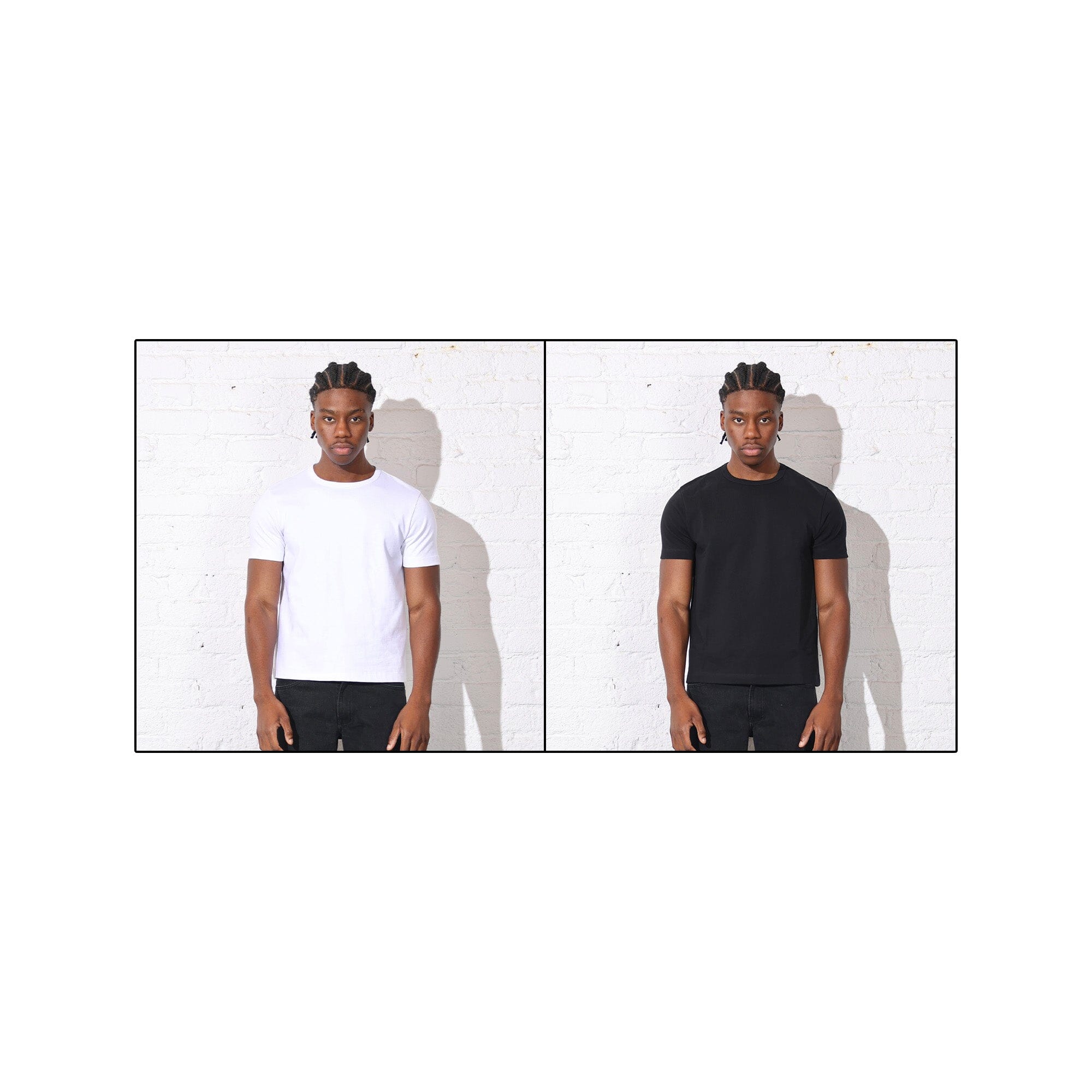 2-Pack | Loopwheel Los Feliz Crop Muscle Tee T-Shirt Clasic White 