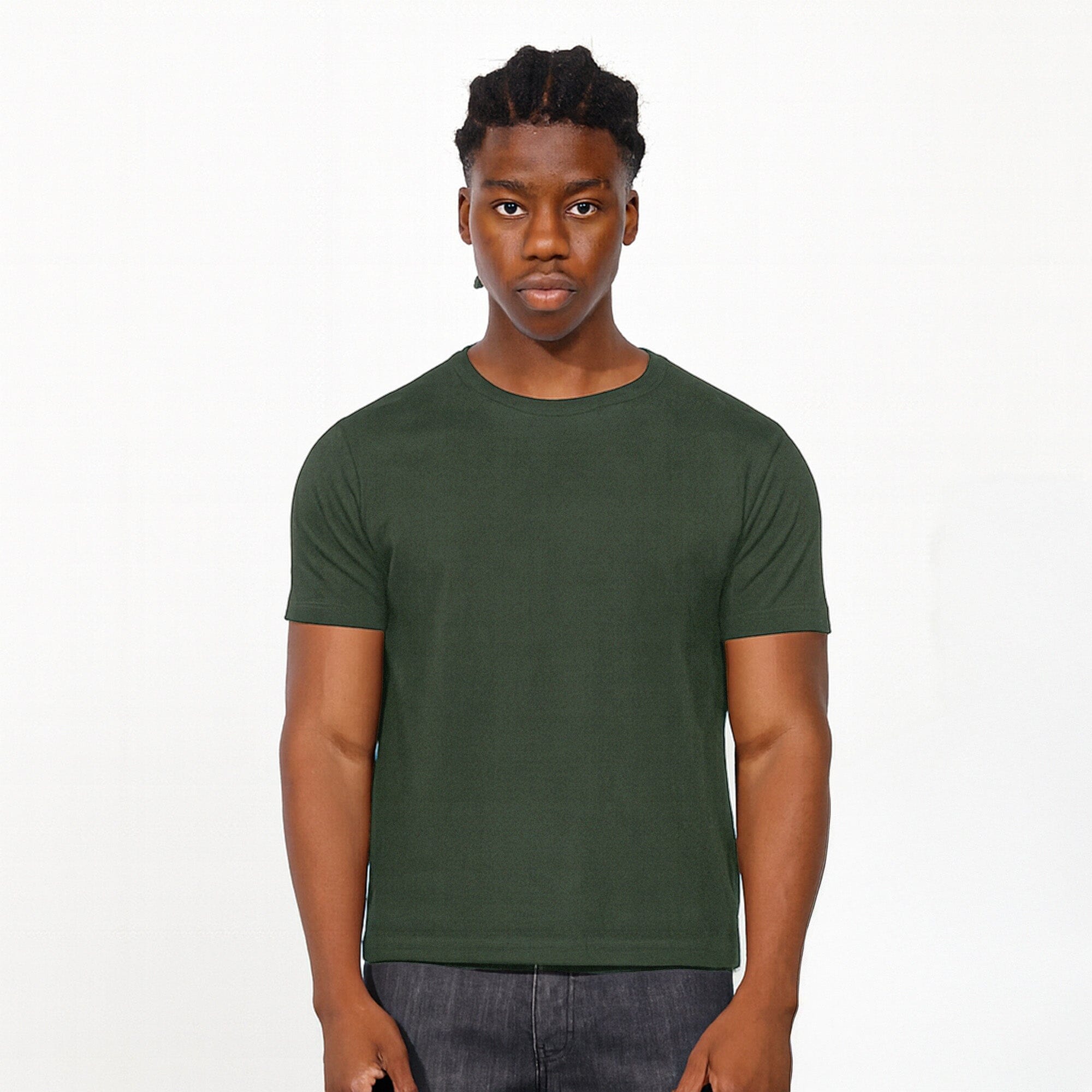 Los Feliz Crop Muscle Tee II T-Shirt British Green 