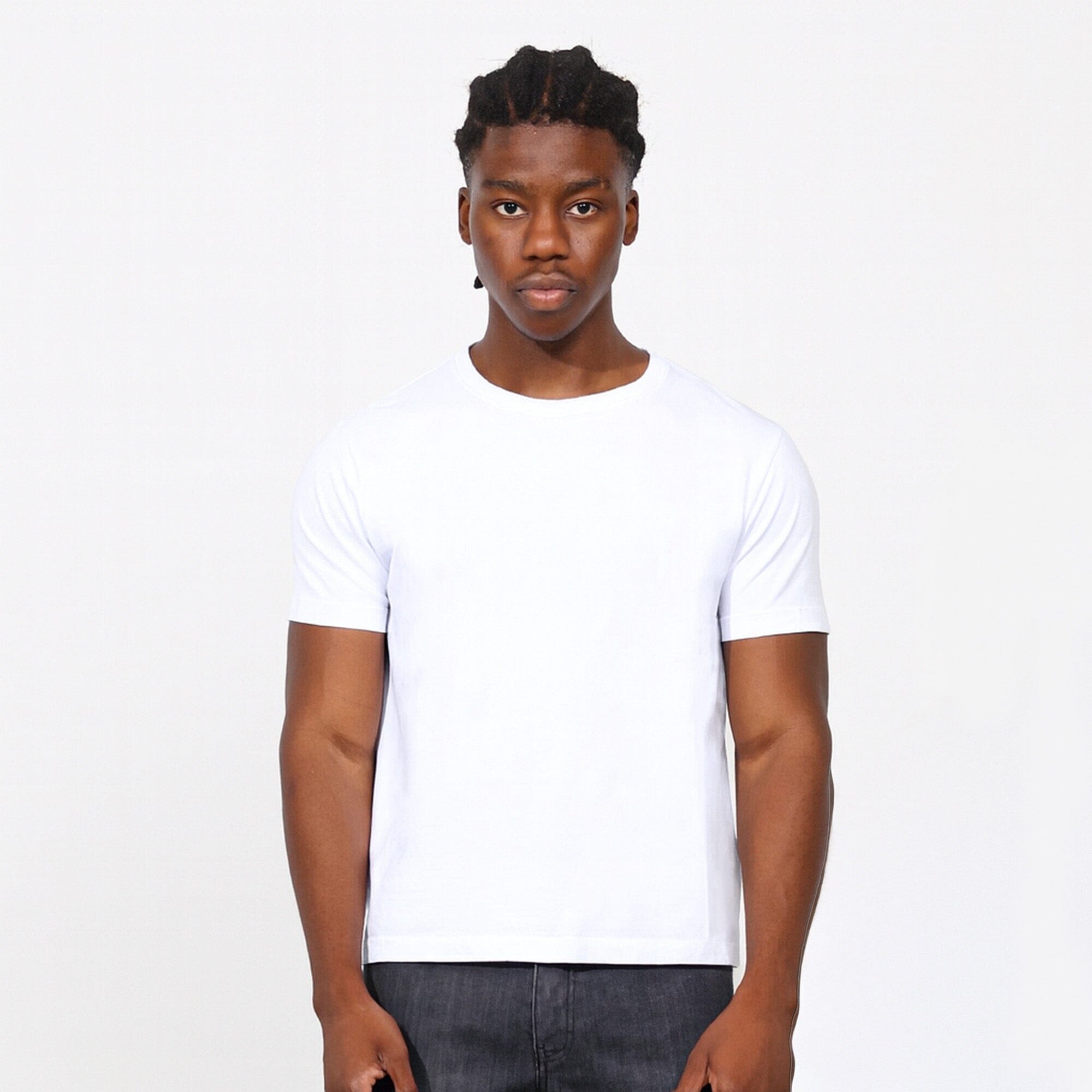Los Feliz Crop Muscle Tee II T-Shirt Classic White 