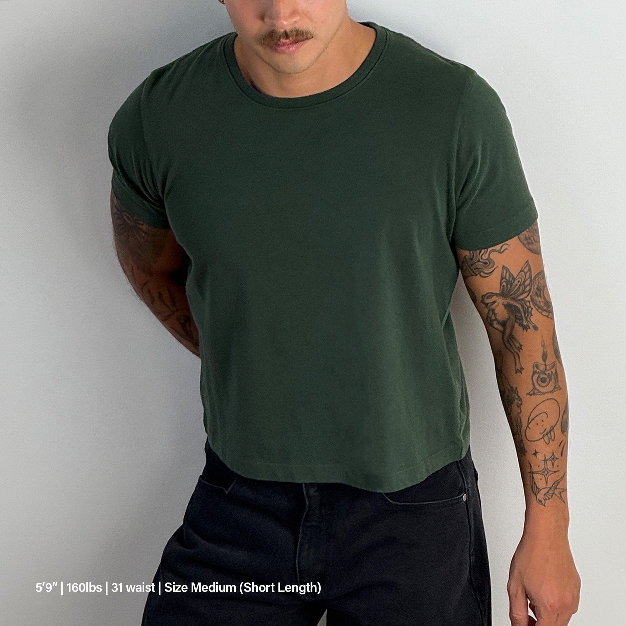 Los Feliz Crop Muscle Tee II T-Shirt British Green 