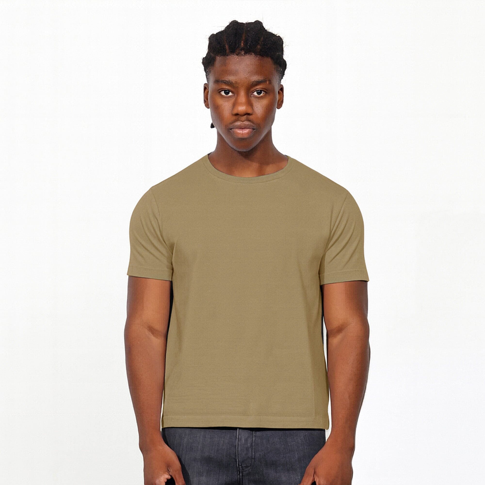 Los Feliz Crop Muscle Tee II T-Shirt Martini Olive 