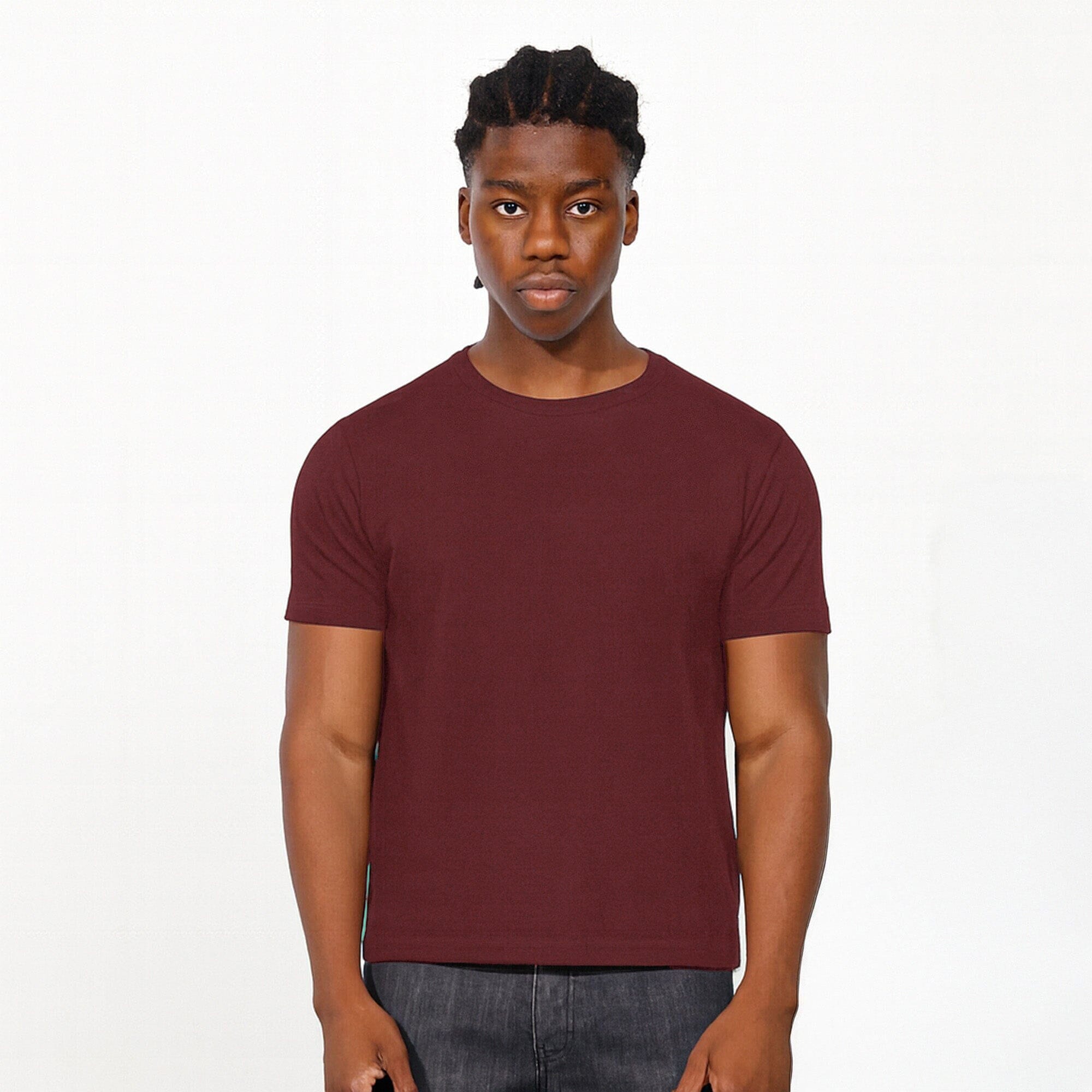 Los Feliz Crop Muscle Tee II T-Shirt Dark Wine 