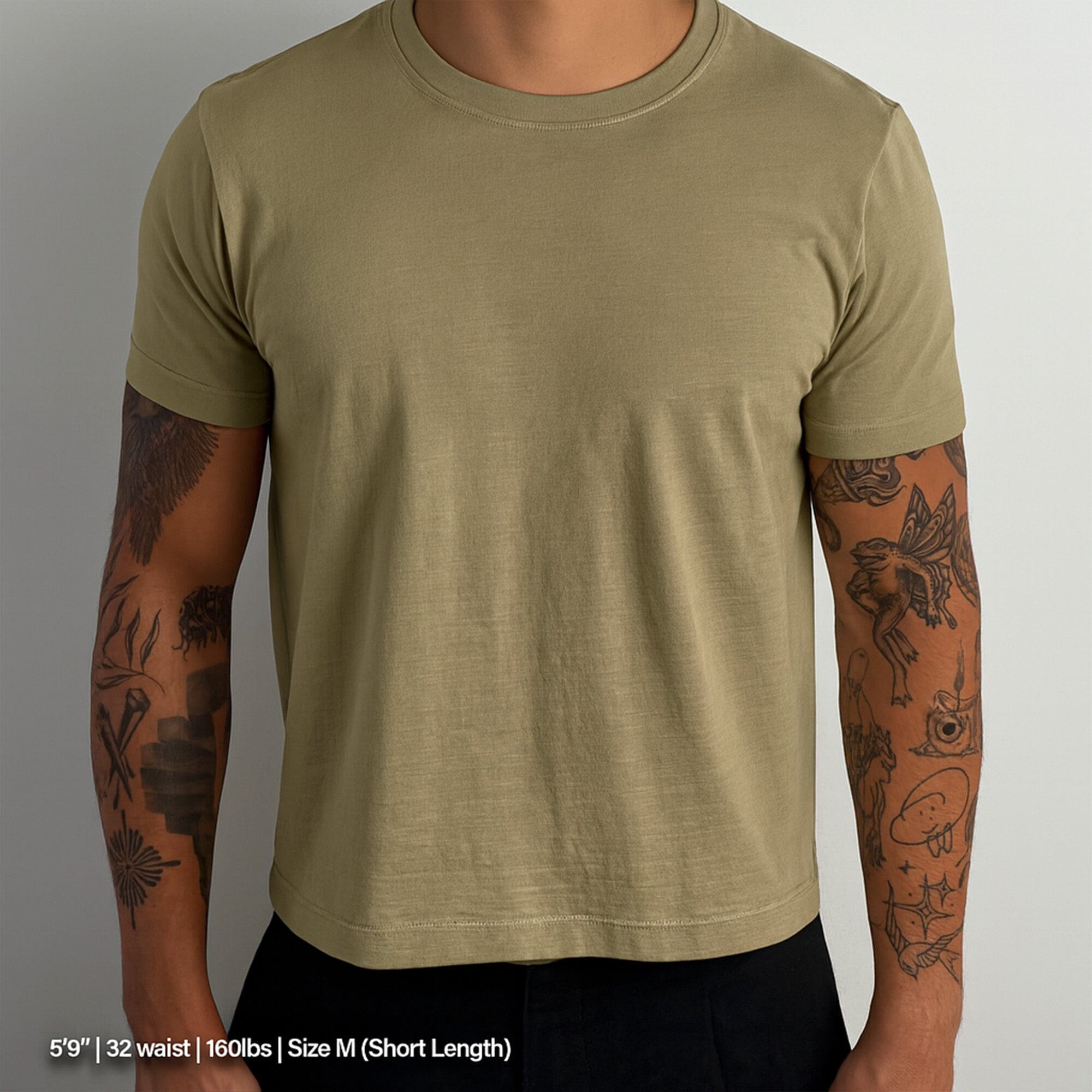 Los Feliz Crop Muscle Tee II T-Shirt Martini Olive 