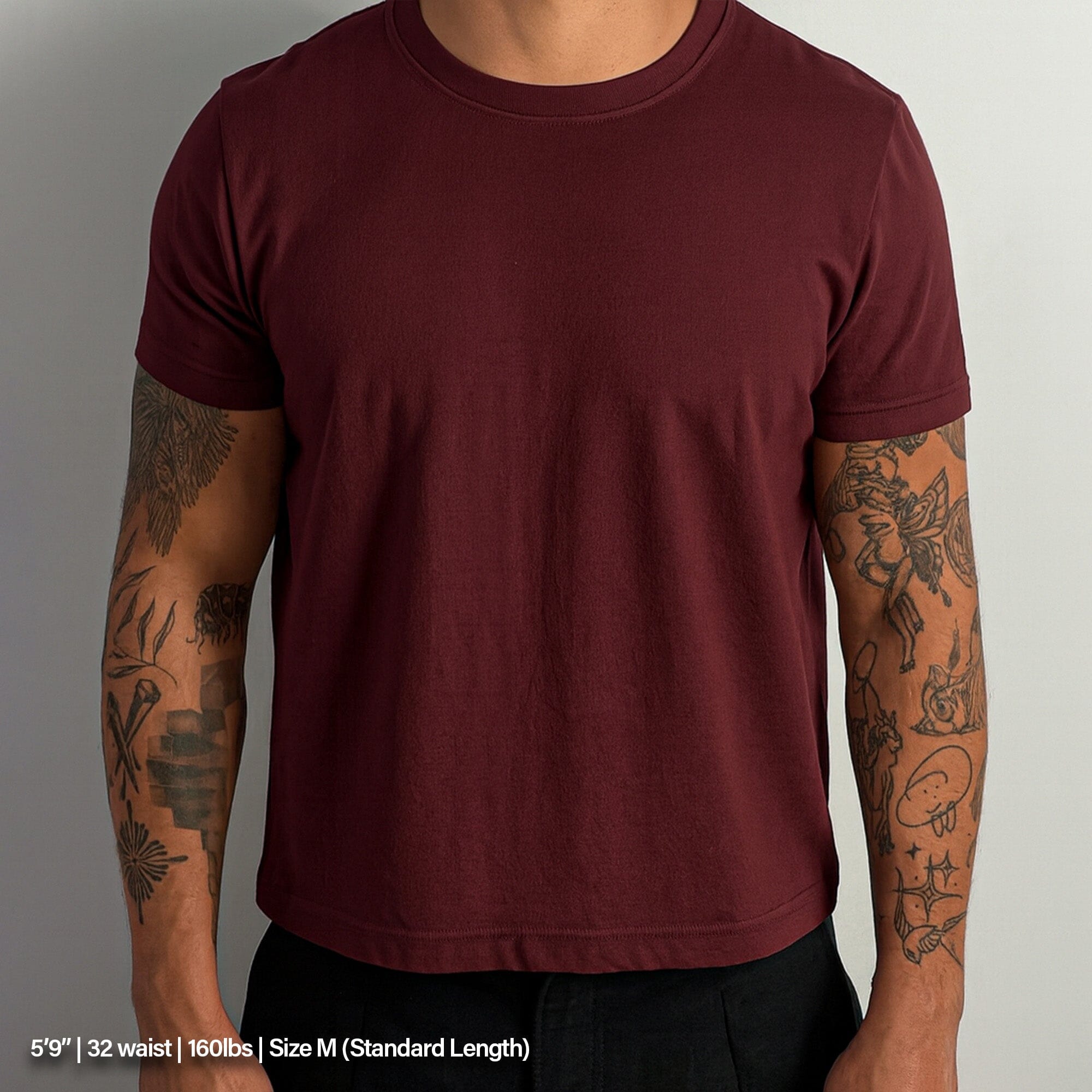 Los Feliz Crop Muscle Tee II T-Shirt Dark Wine 