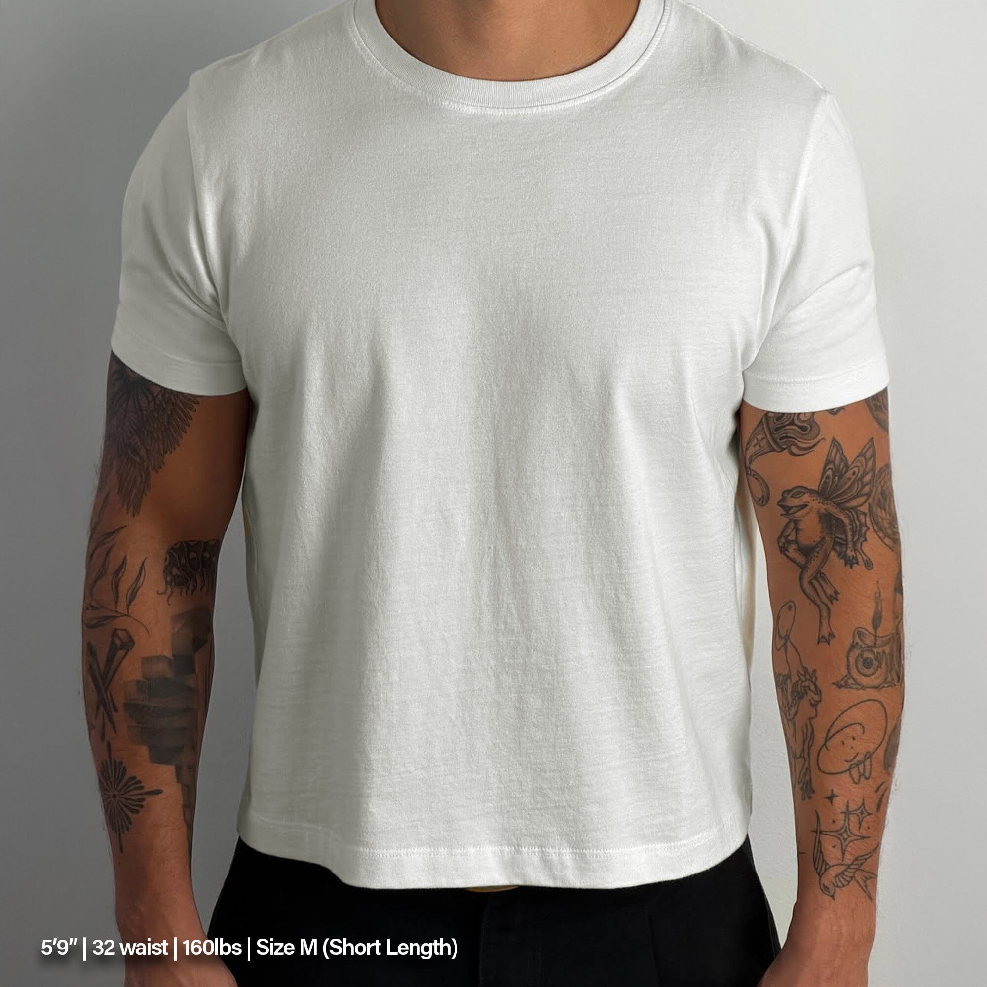 Los Feliz Crop Muscle Tee II (Natural) T-Shirt Natural Off-White 