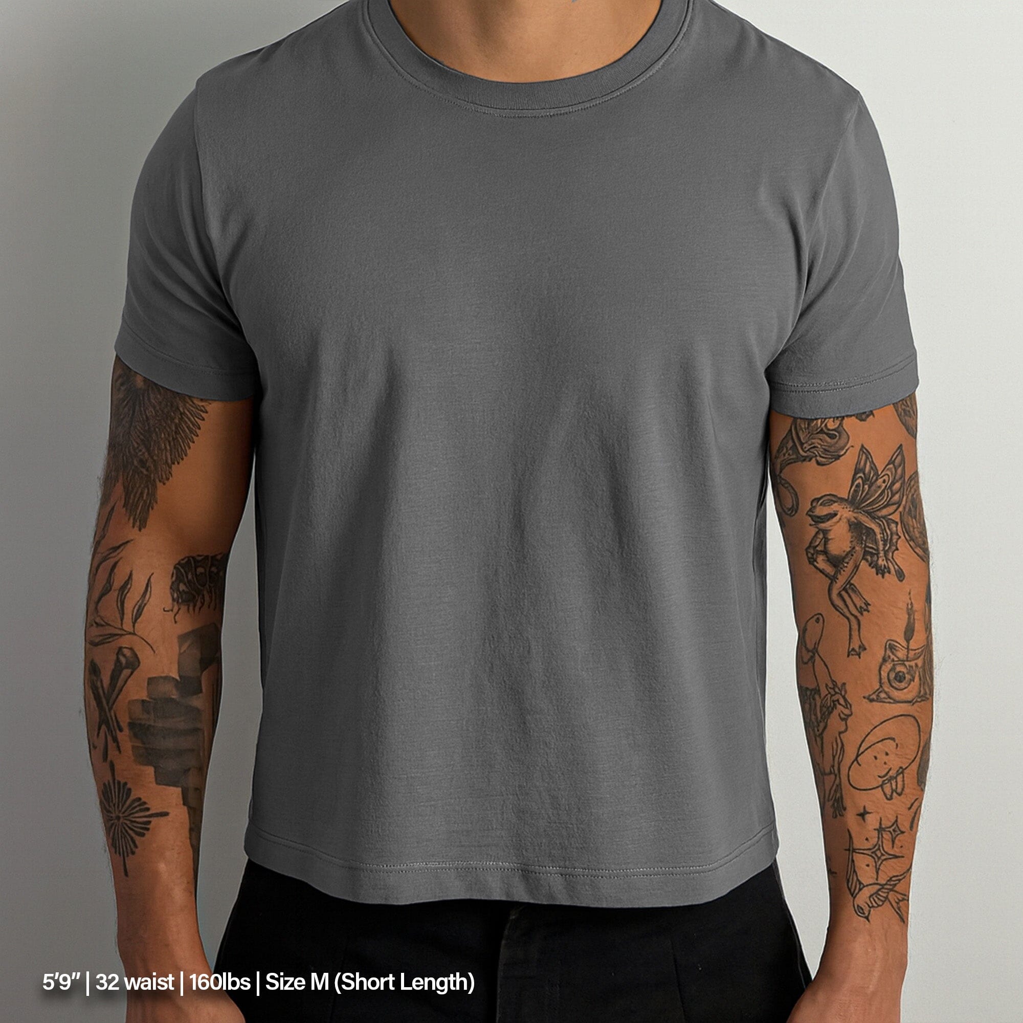 Los Feliz Crop Muscle Tee II T-Shirt Smoke Grey 