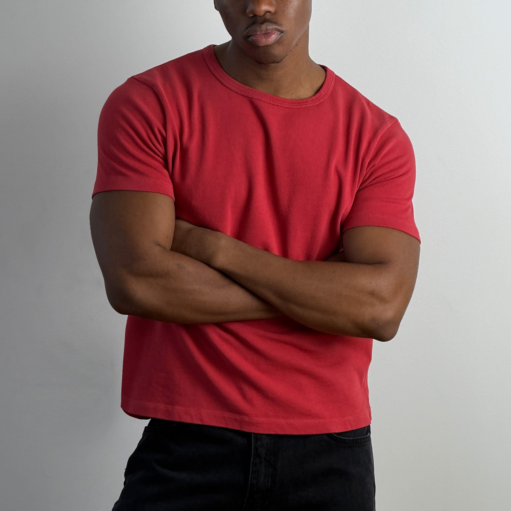 Los Feliz Crop Muscle Tee II | Heavyweight '25 T-Shirt PH Red 