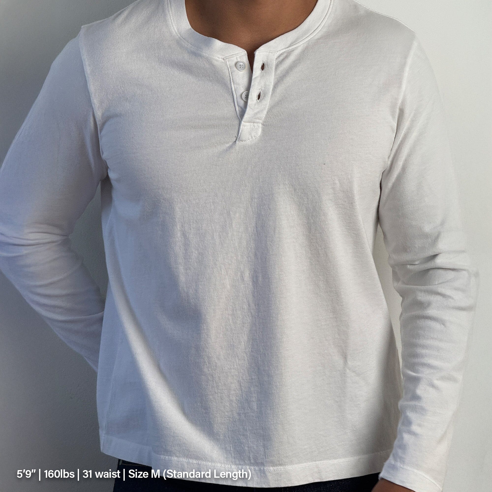 Los Feliz Crop Muscle Tee | Henley Long Sleeve T-Shirt Classic White 