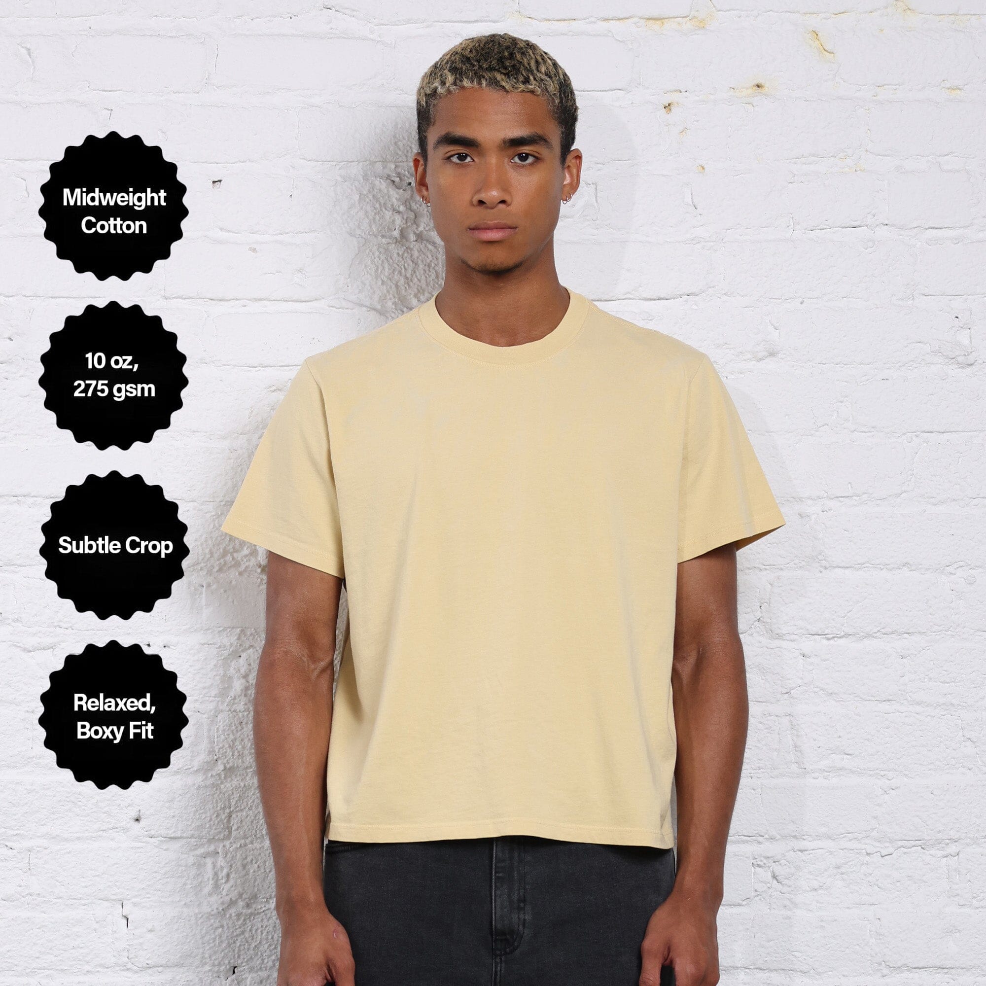 The Silverlake Crop Tee II T-Shirt Canary Yellow 