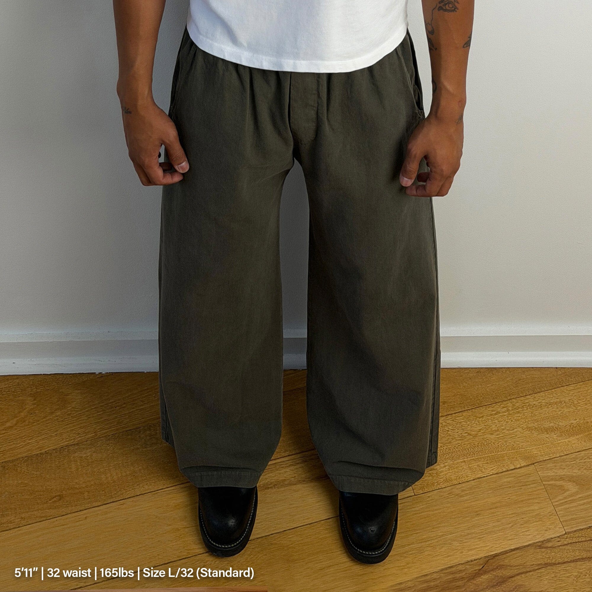 Malibu Twill Pants Concrete Olive Green 