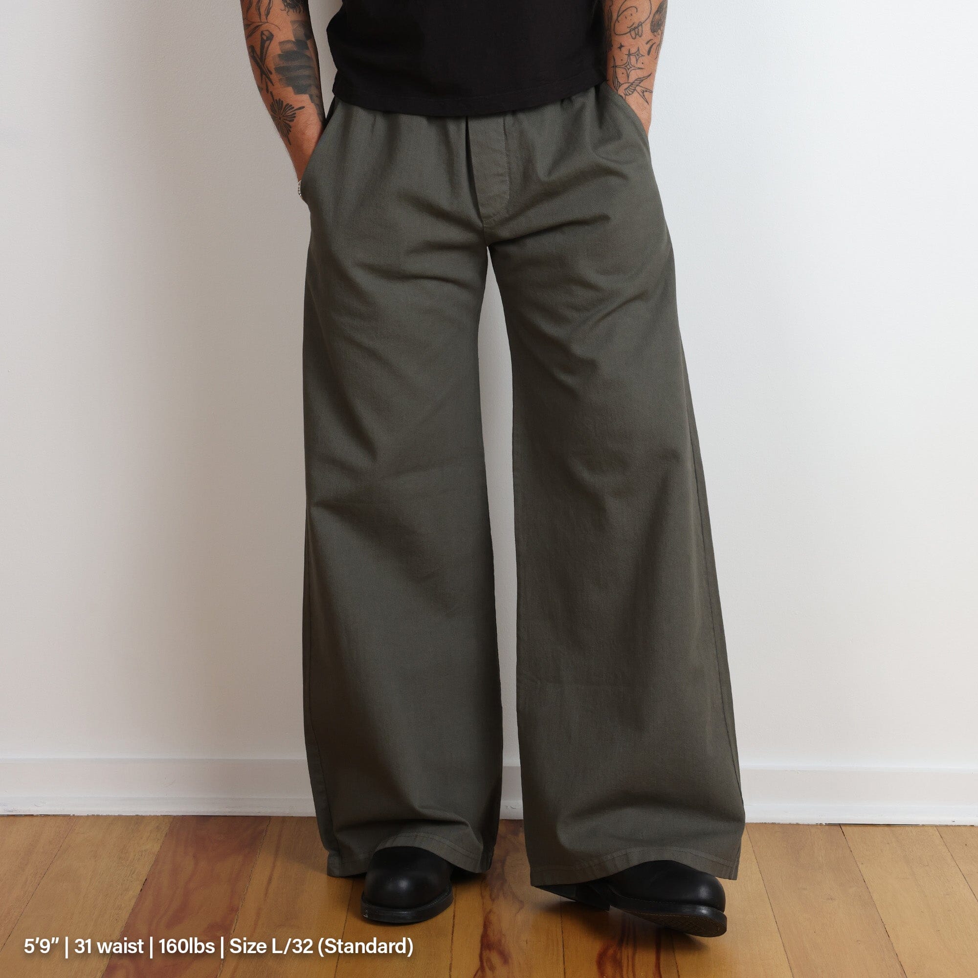 Malibu Twill Pants Concrete Olive Green 