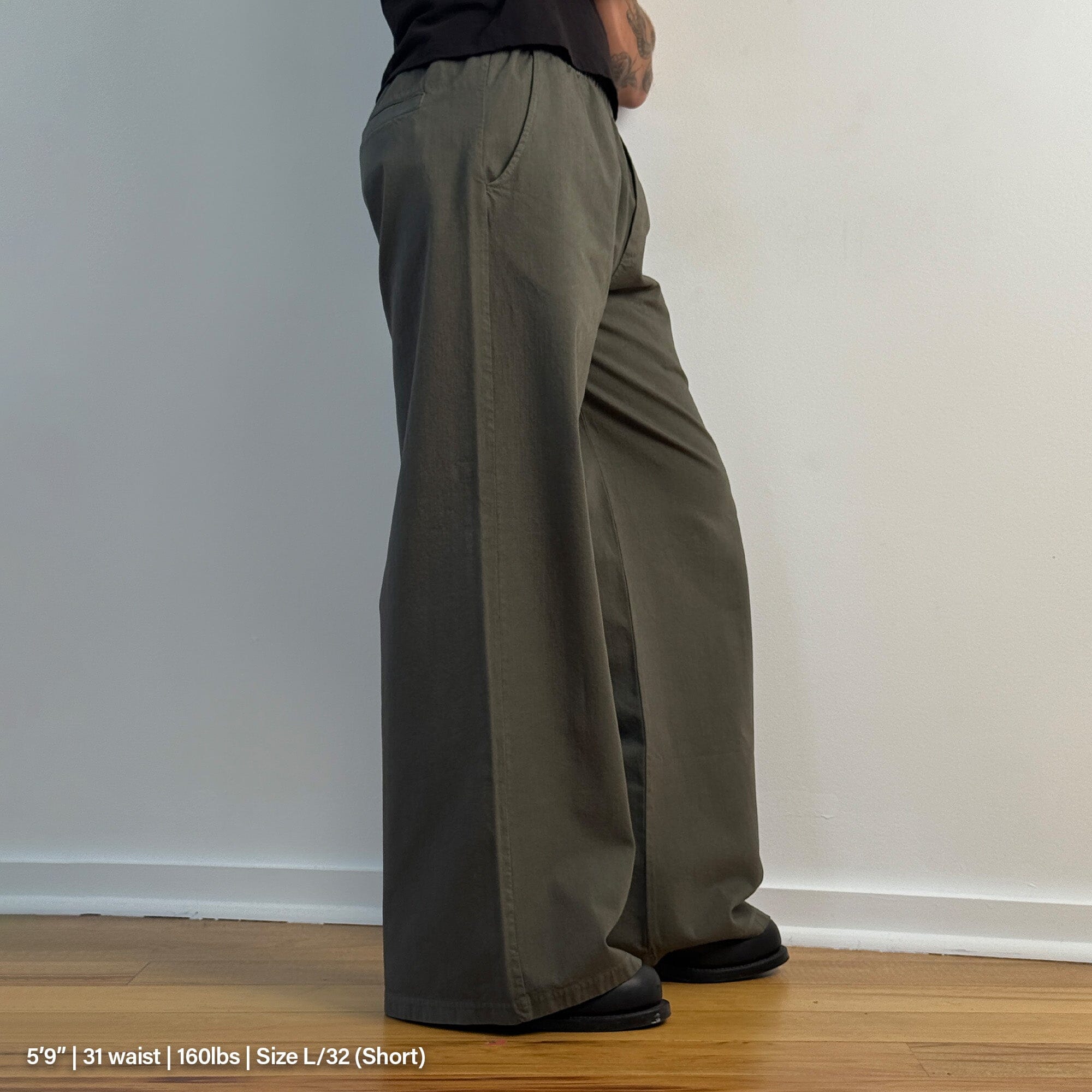 Malibu Twill Pants Concrete Olive Green 