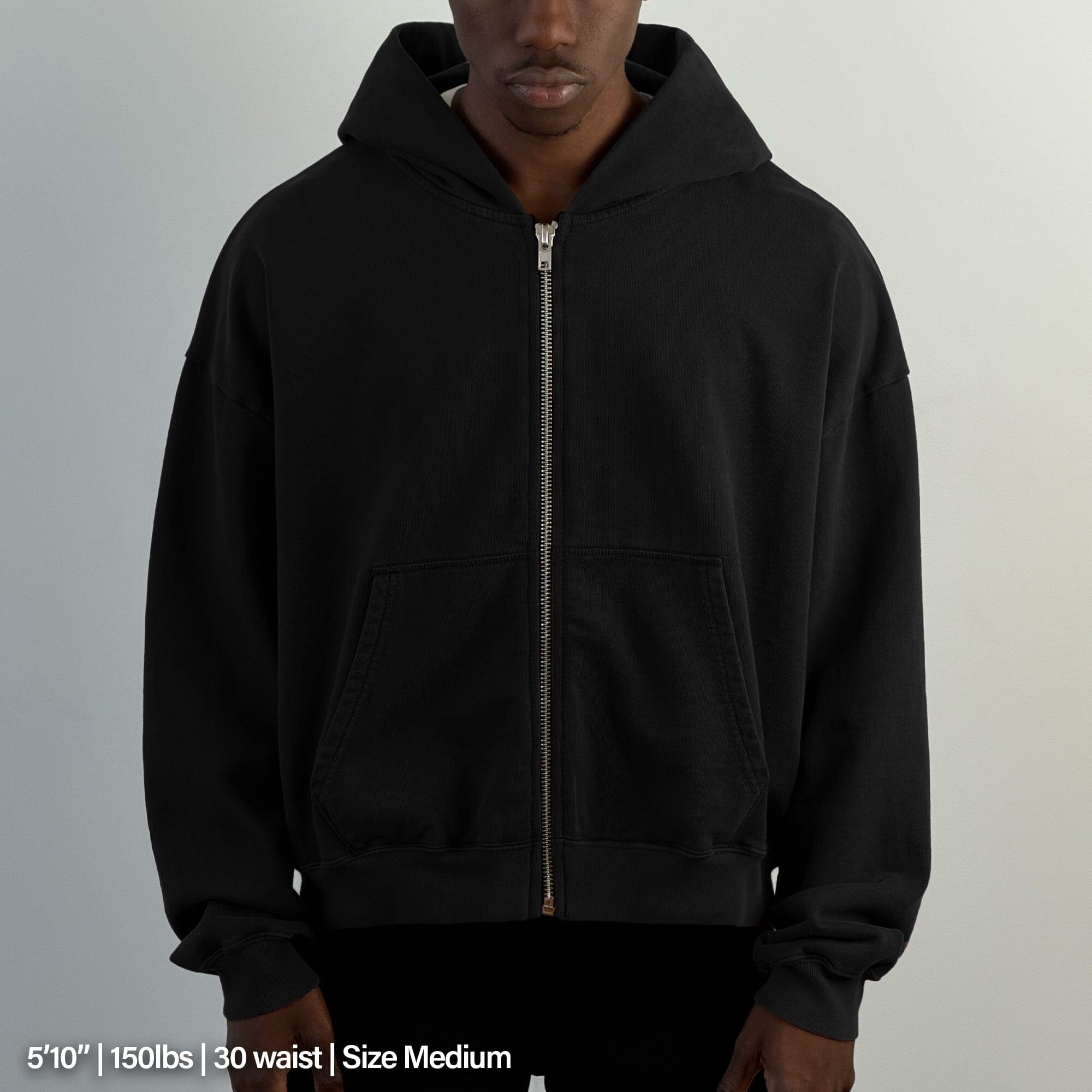 Mercer Crop Zip III | Relaxed, Drop-Shoulder – Pool House New York