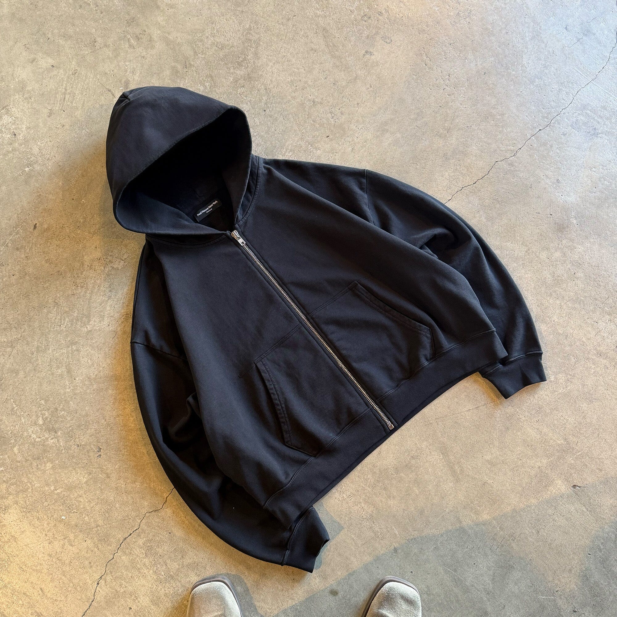 Mercer Crop Zip III | Relaxed, Drop-Shoulder – Pool House New York