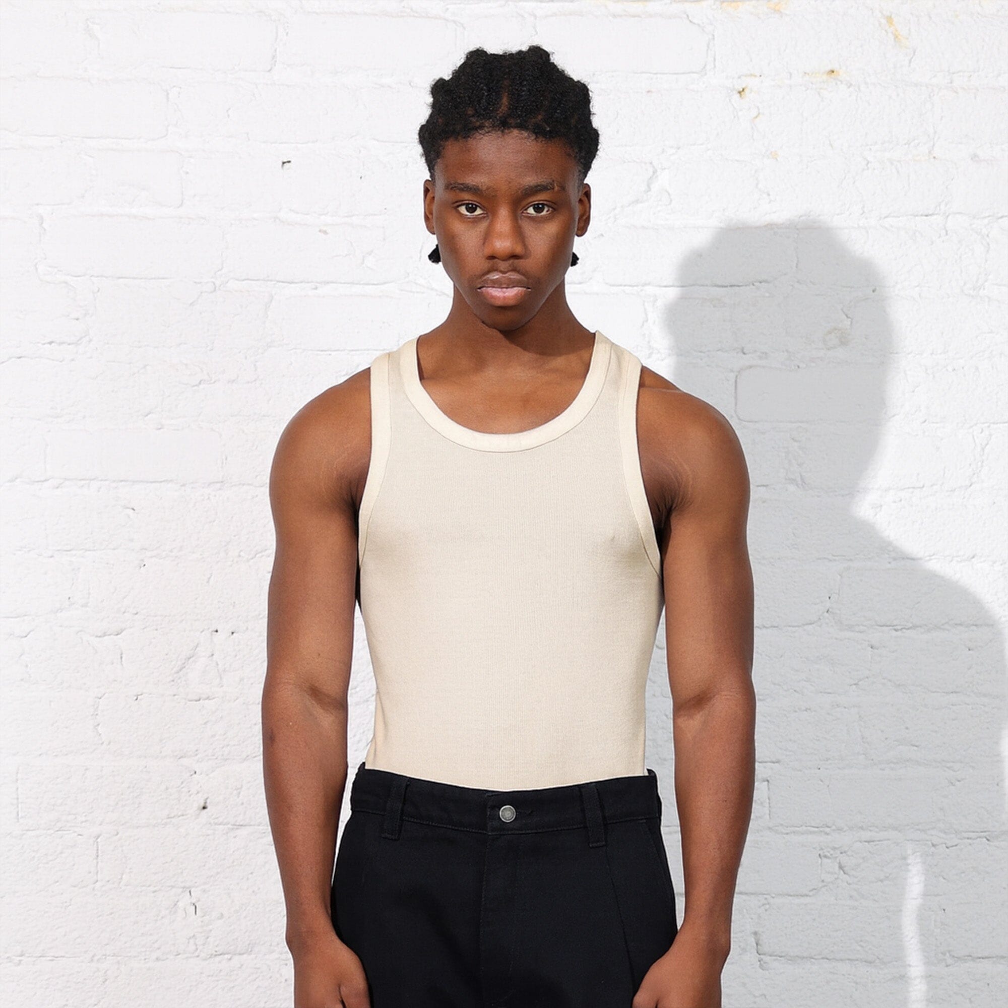 Montauk Rib Tank T-Shirt Natural 