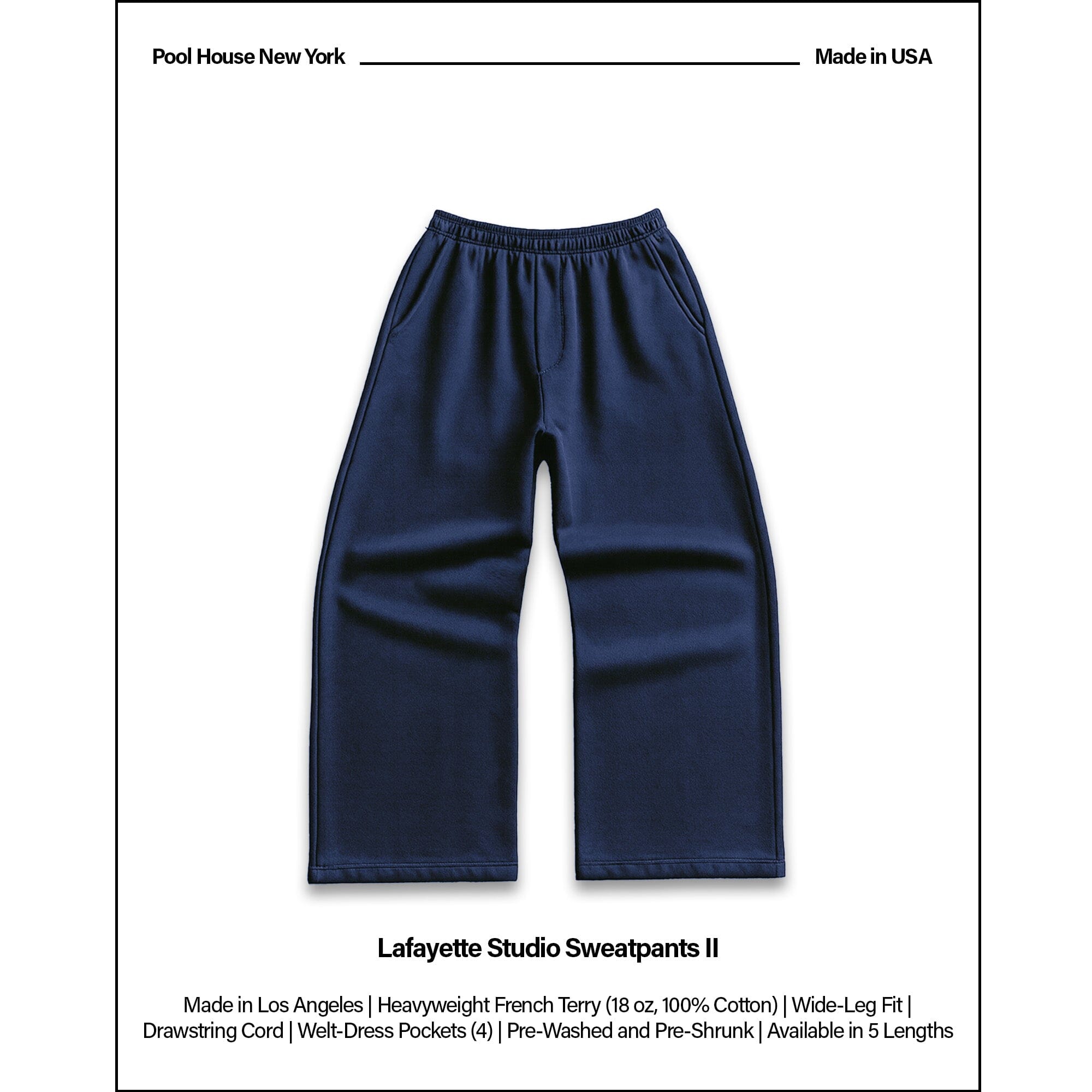 Lafayette Studio Pants II (Sweats) Classic Navy 