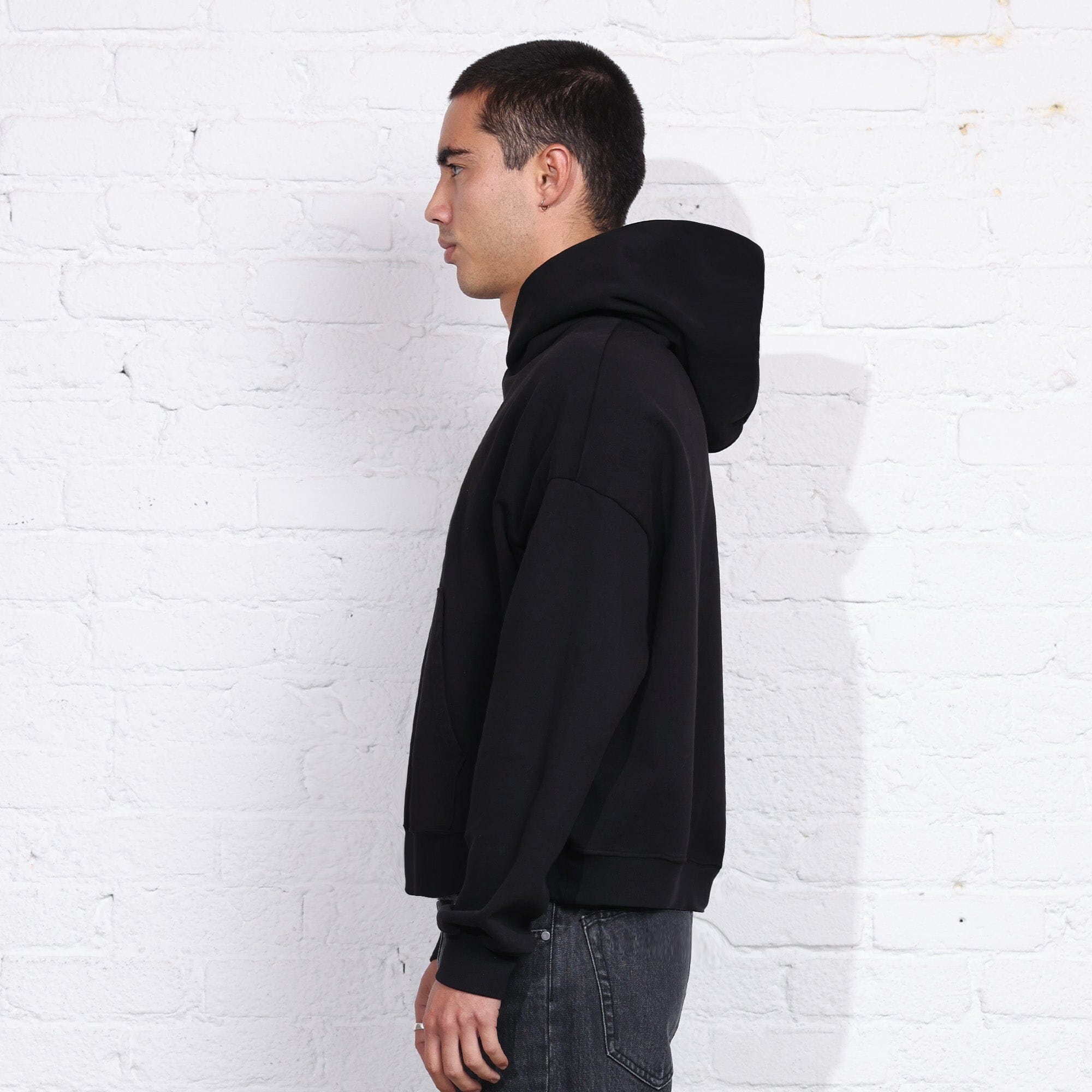 The Bowery Crop Hoodie Classic Black 