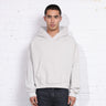 The Bowery Crop Hoodie Bone Grey 