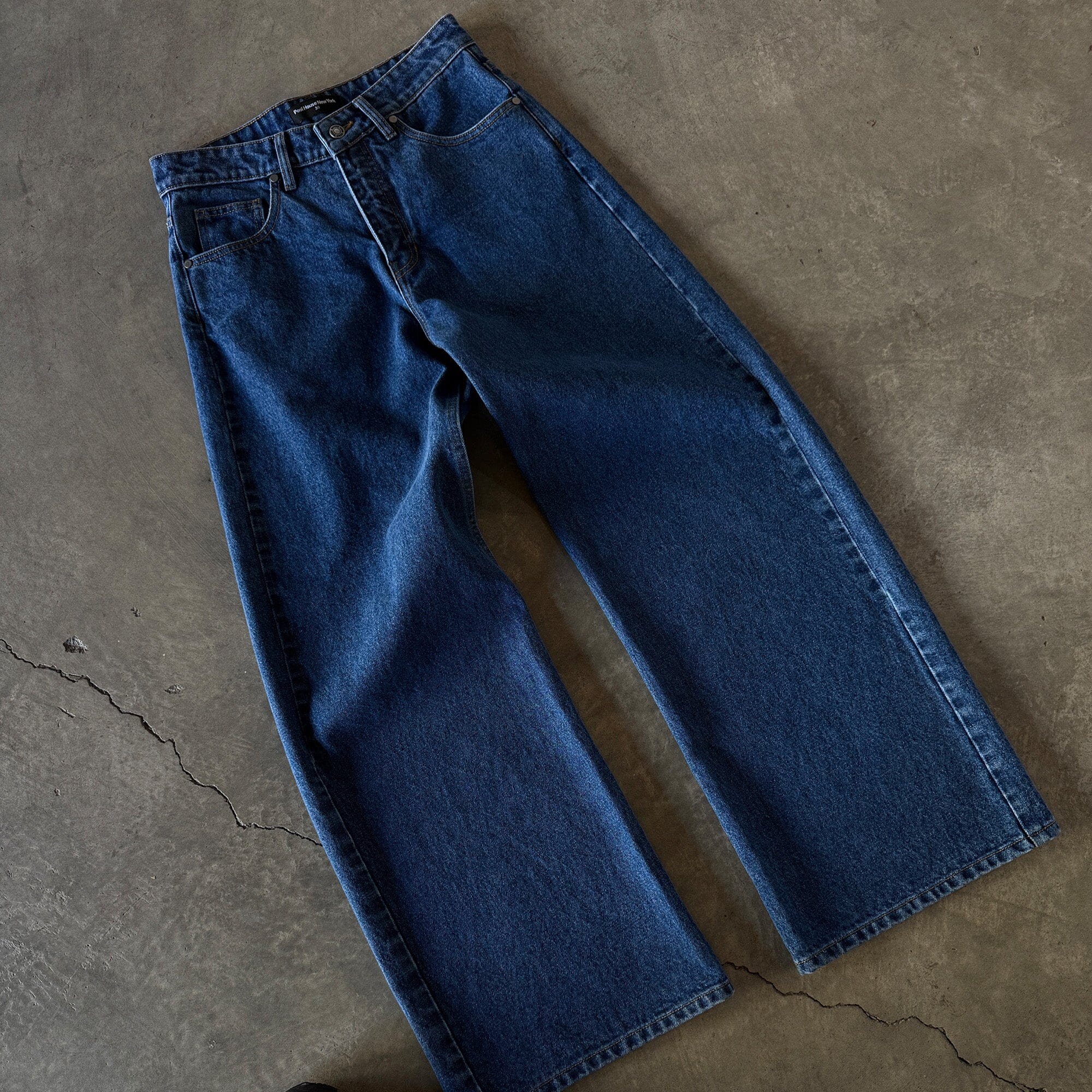 Tokyo Dad Jeans | Baggy, Wide-Leg Dark Indigo 