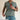 Los Feliz Crop Muscle Polo | Heavyknit T-Shirt Faded Military Green 