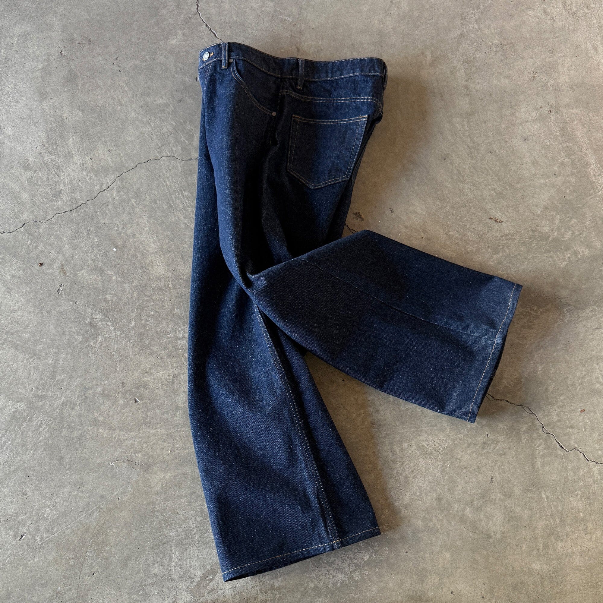Tokyo Dad Jeans | Baggy, Wide-Leg Raw Indigo 