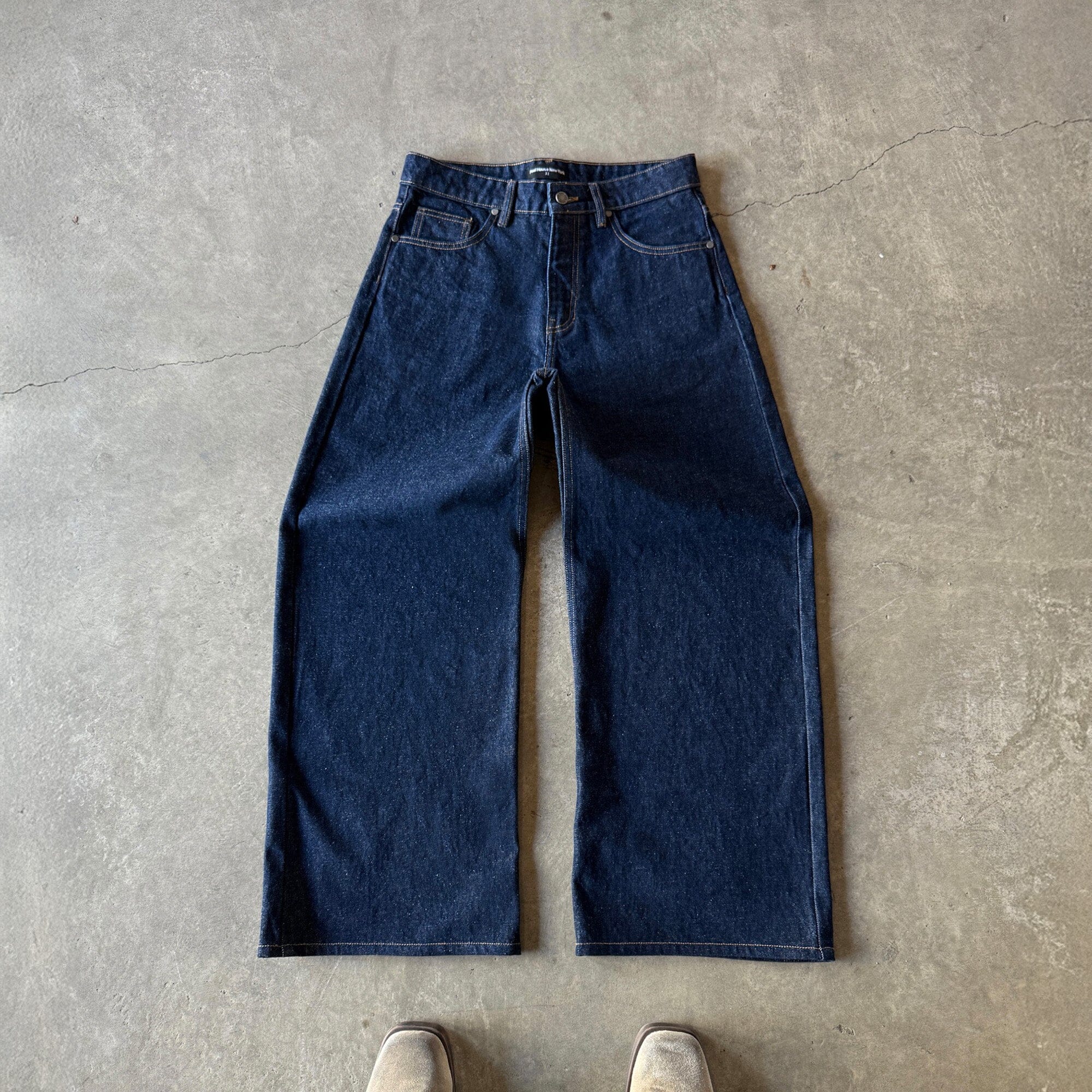 Tokyo Dad Jeans | Baggy, Wide-Leg Raw Indigo 