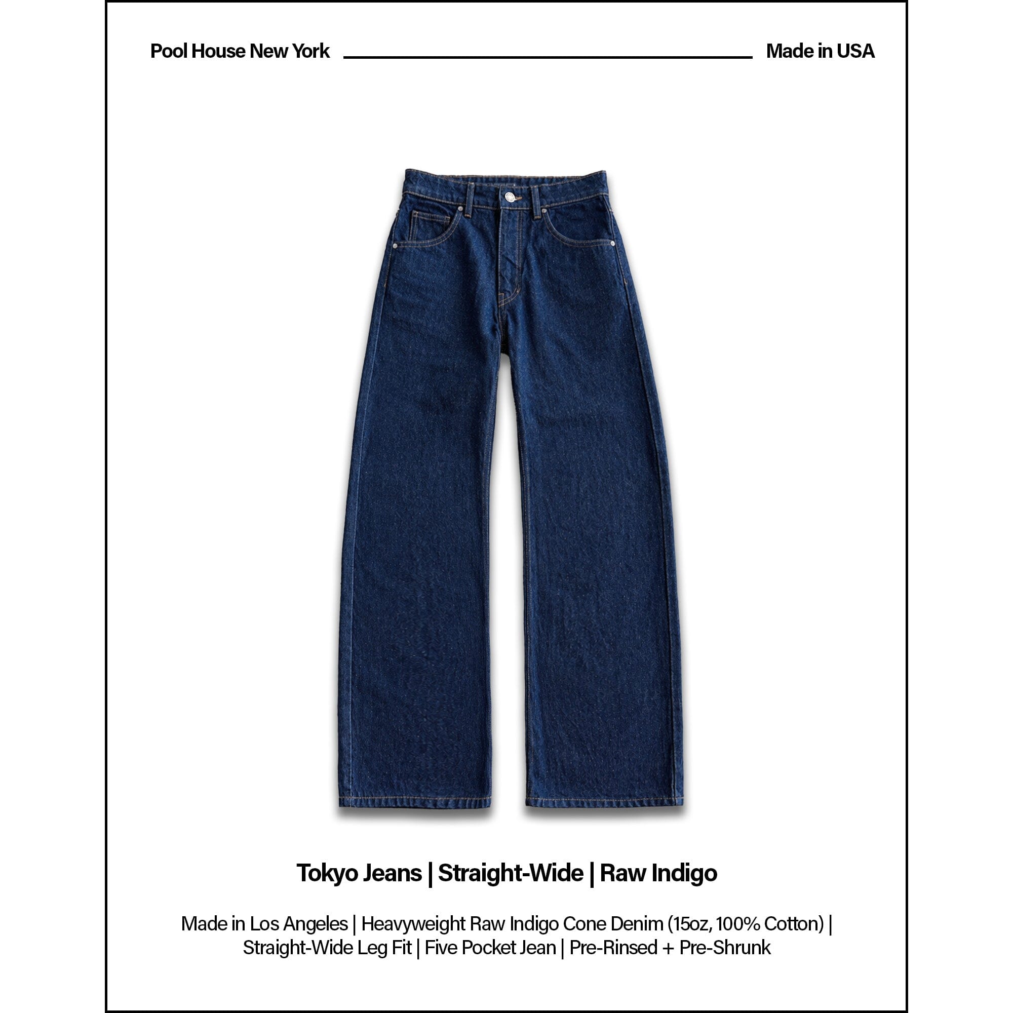 Tokyo Jeans | Straight-Wide Leg – Pool House New York