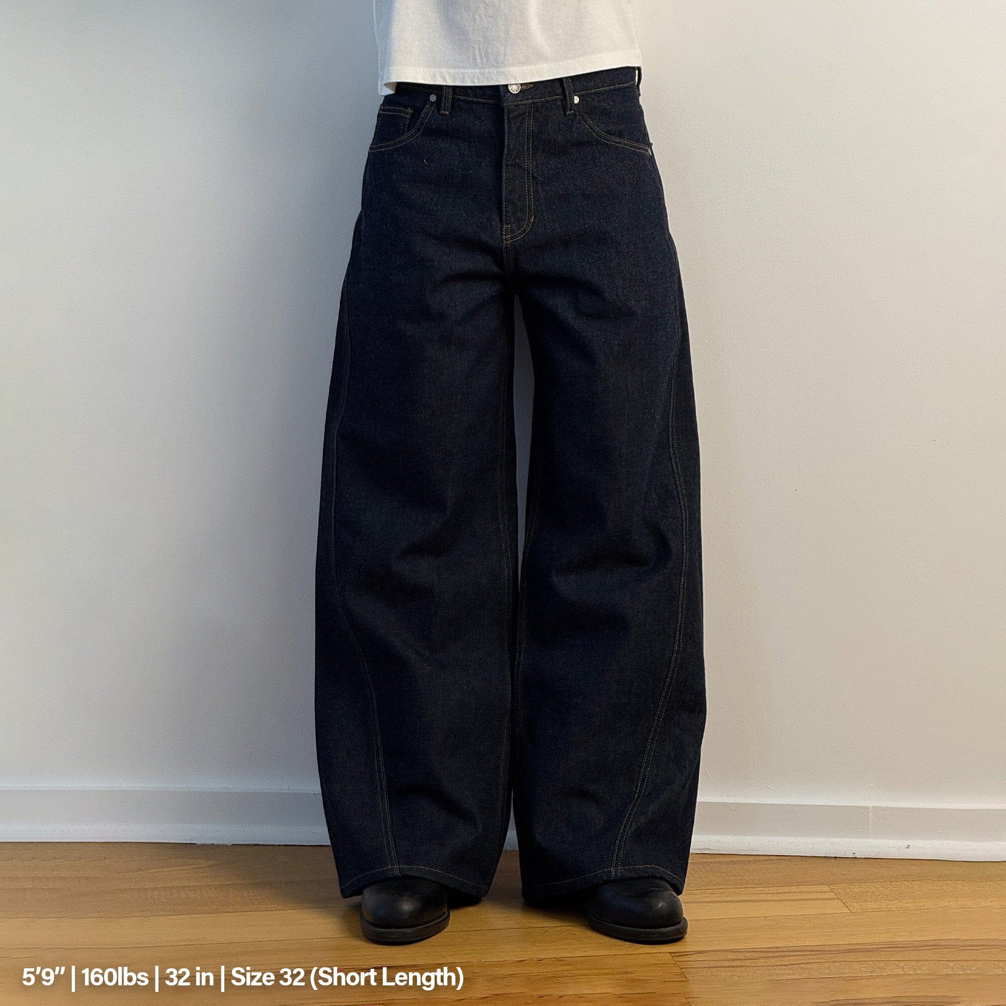 Twisted Tokyo Dad Jeans | Baggy, Wide-Leg Raw Indigo 